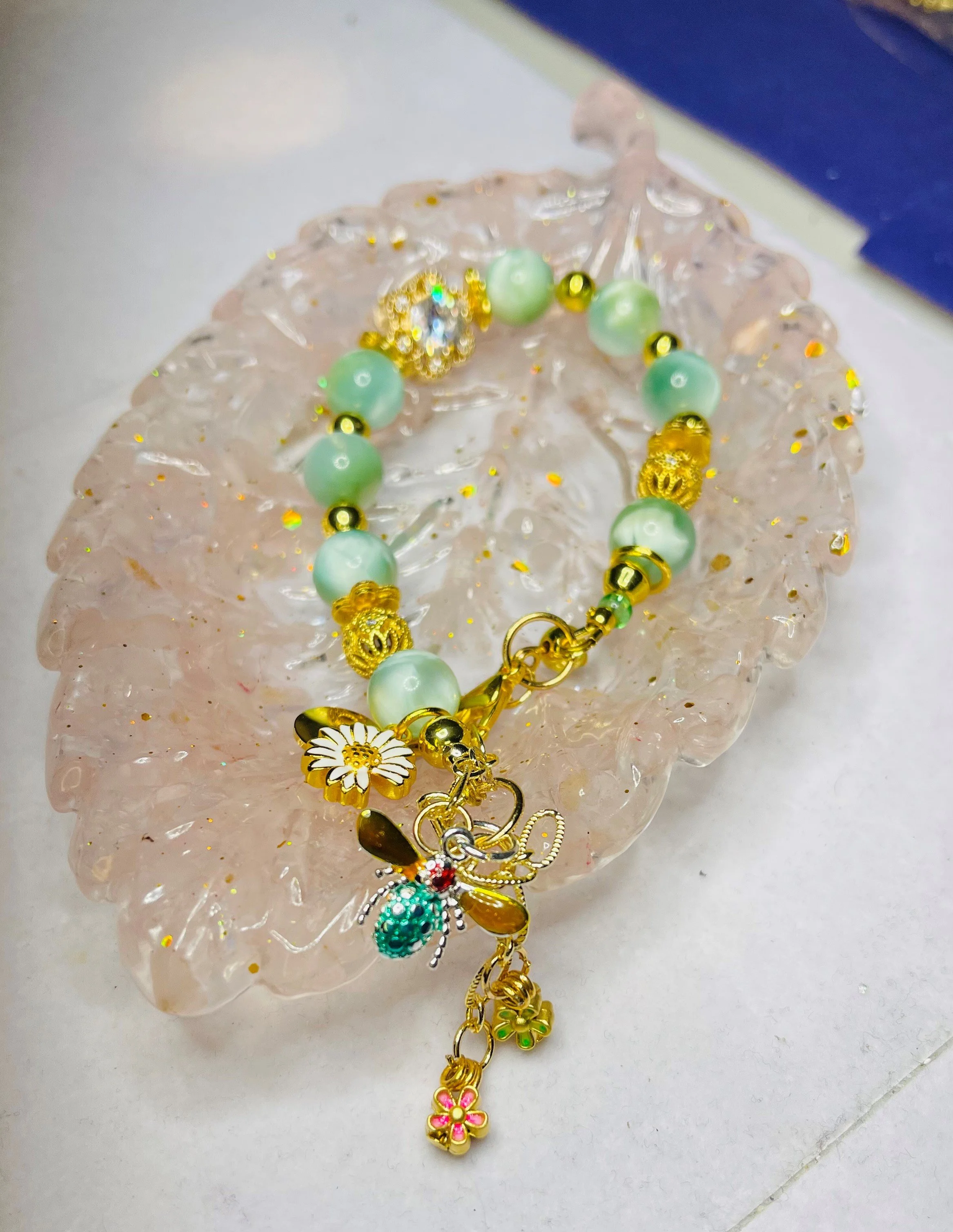    Custom Designed Flower Garden Bracelet