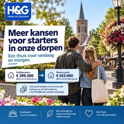 H&amp;G verruimt kansen voor starters op de woningmarkt