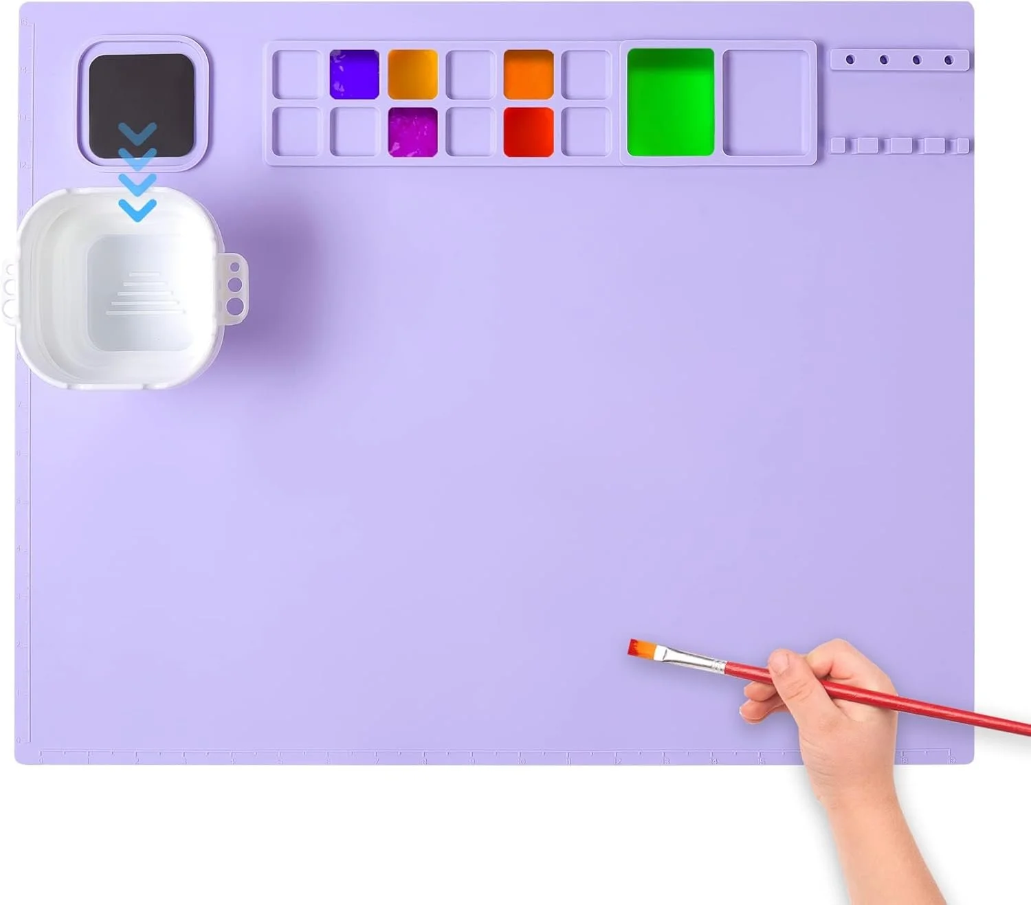 Silicone painting mat