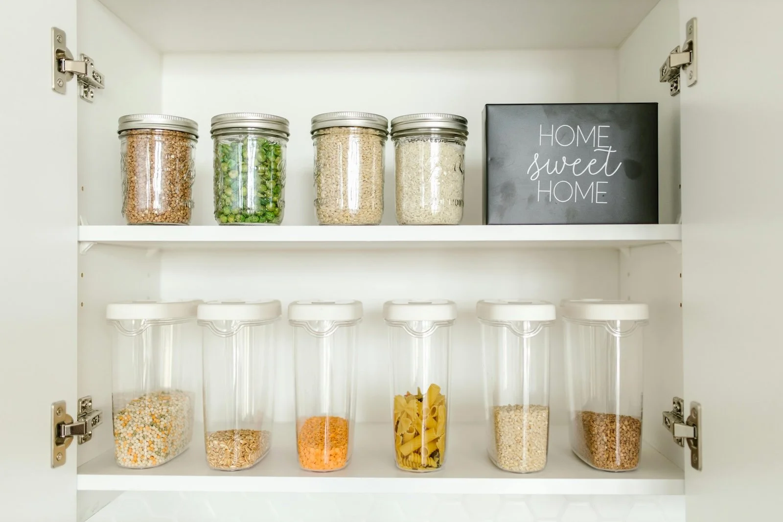 Neutral home storage bins used for simple organization