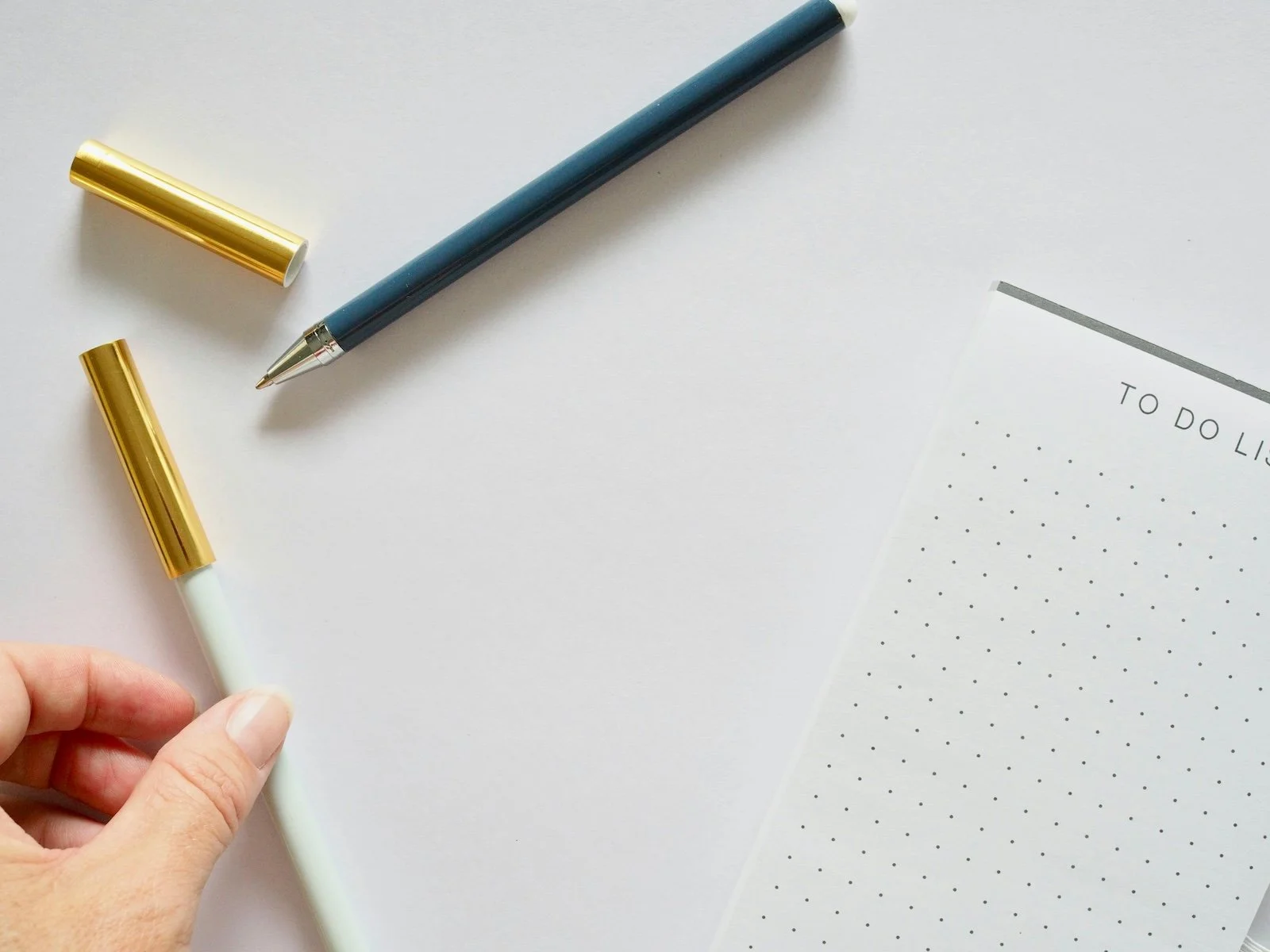 Simple weekly planning layout in notebook