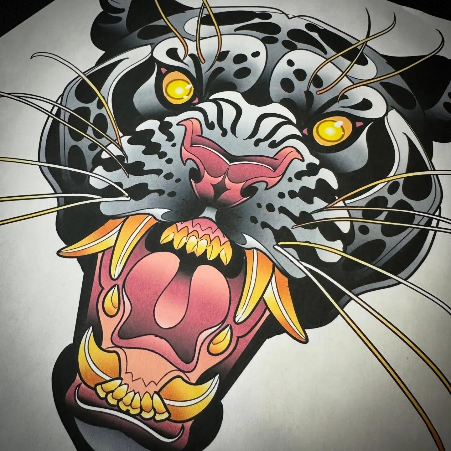 Made a couple new designs this week that I would love to tattoo! I always offer discounts for predrawns based on your budget! Send a DM or a text to claim one of these! @sovereignsoulstattoo #tigertattoo #panthertattoo #wolftattoo #predrawntattoo #di