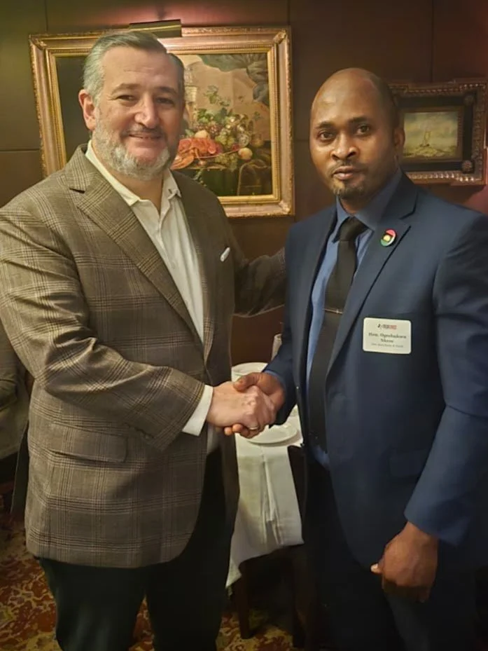 SENATOR TED CRUZ (L) PM NKERE (R)