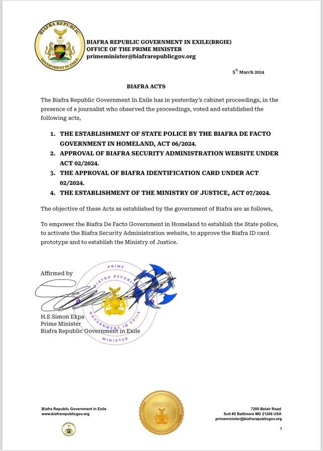 Prime Minister Approves Acts 06, 07, BSA Website, and ID Card