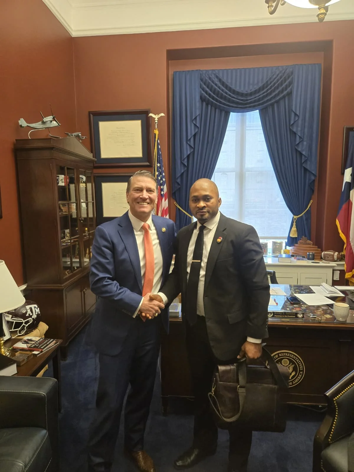 Christian Genocide -America must act fast,BRGIE APM Nkere met with Congressman Ronny Jackson (R-TX)