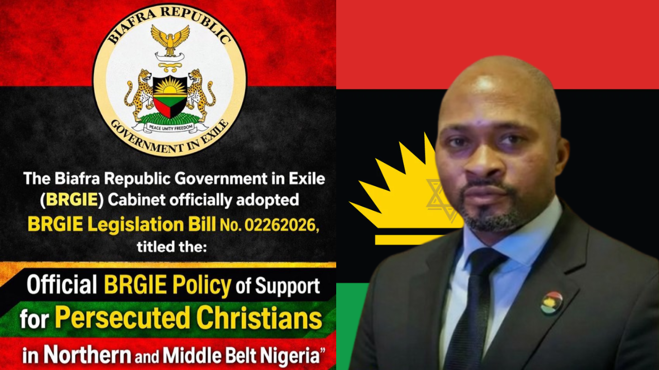 Official BRGIE Policy of Support for Persecuted Christians in Northern and Middle Belt Nigeria.