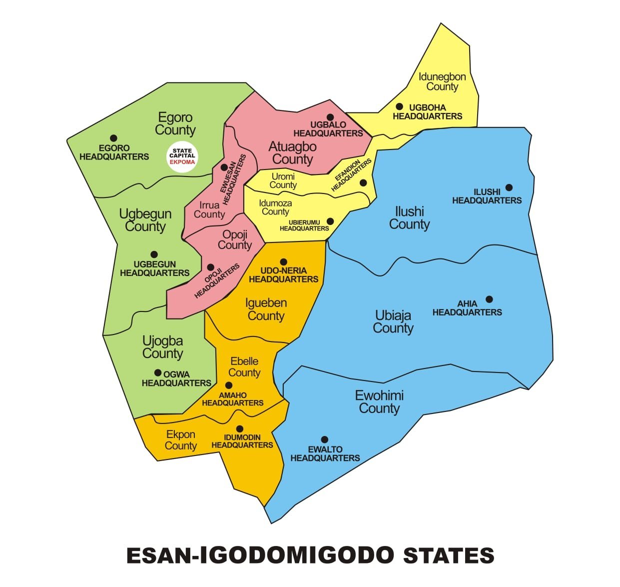 Esan
Capital Ekpoma