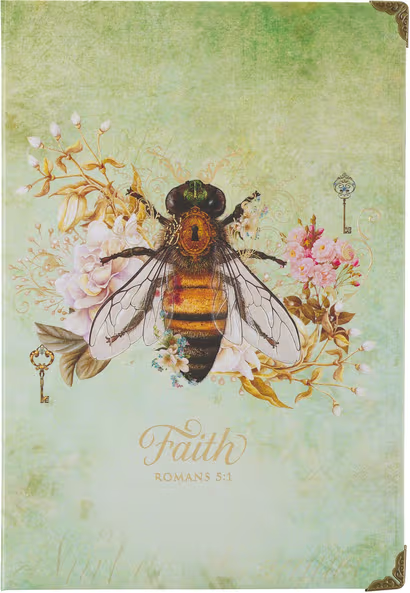 Bee Hardcover Journal Romans 5:1