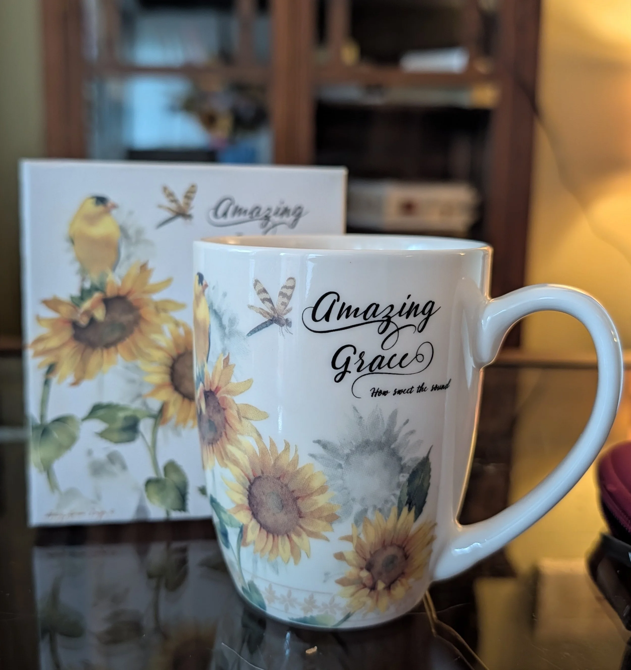 Amazing Grace Floral Mug