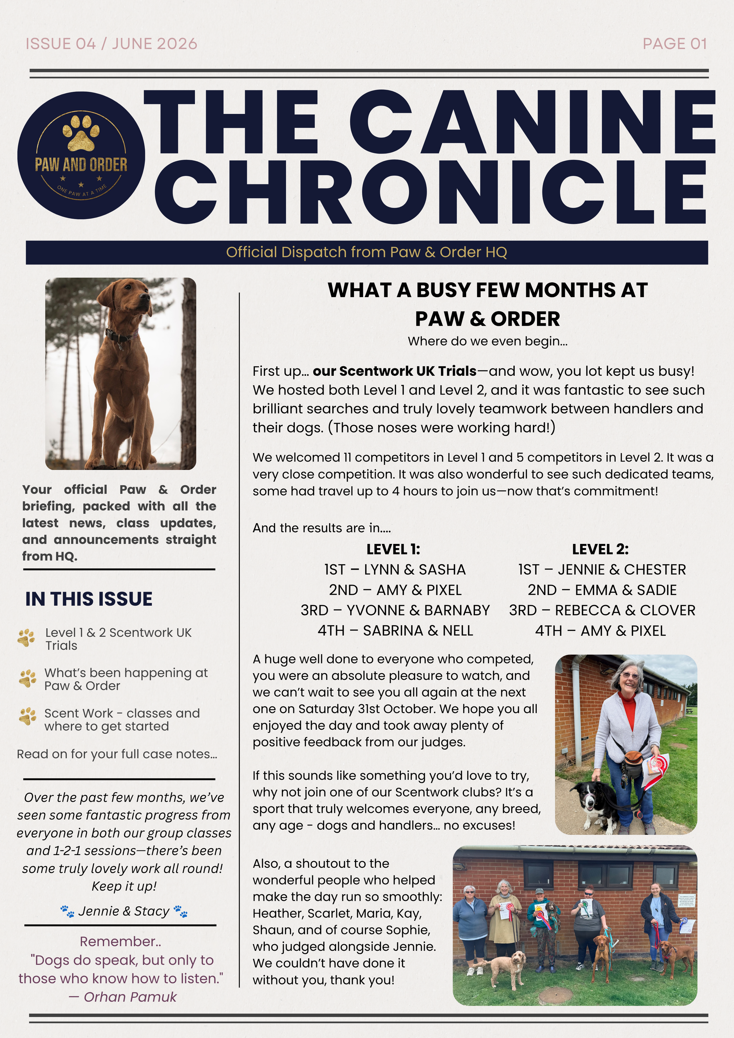 Our Latest Newsletter - June 2026