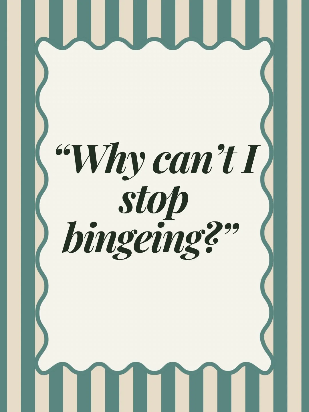 I&rsquo;ve worked with so many people who ask themselves &ldquo;why did I binge?&rdquo; Or &ldquo;why do I keep doing this?&rdquo; And it&rsquo;s never about willpower.

It&rsquo;s about what&rsquo;s happening with your emotions.

When our emotions b
