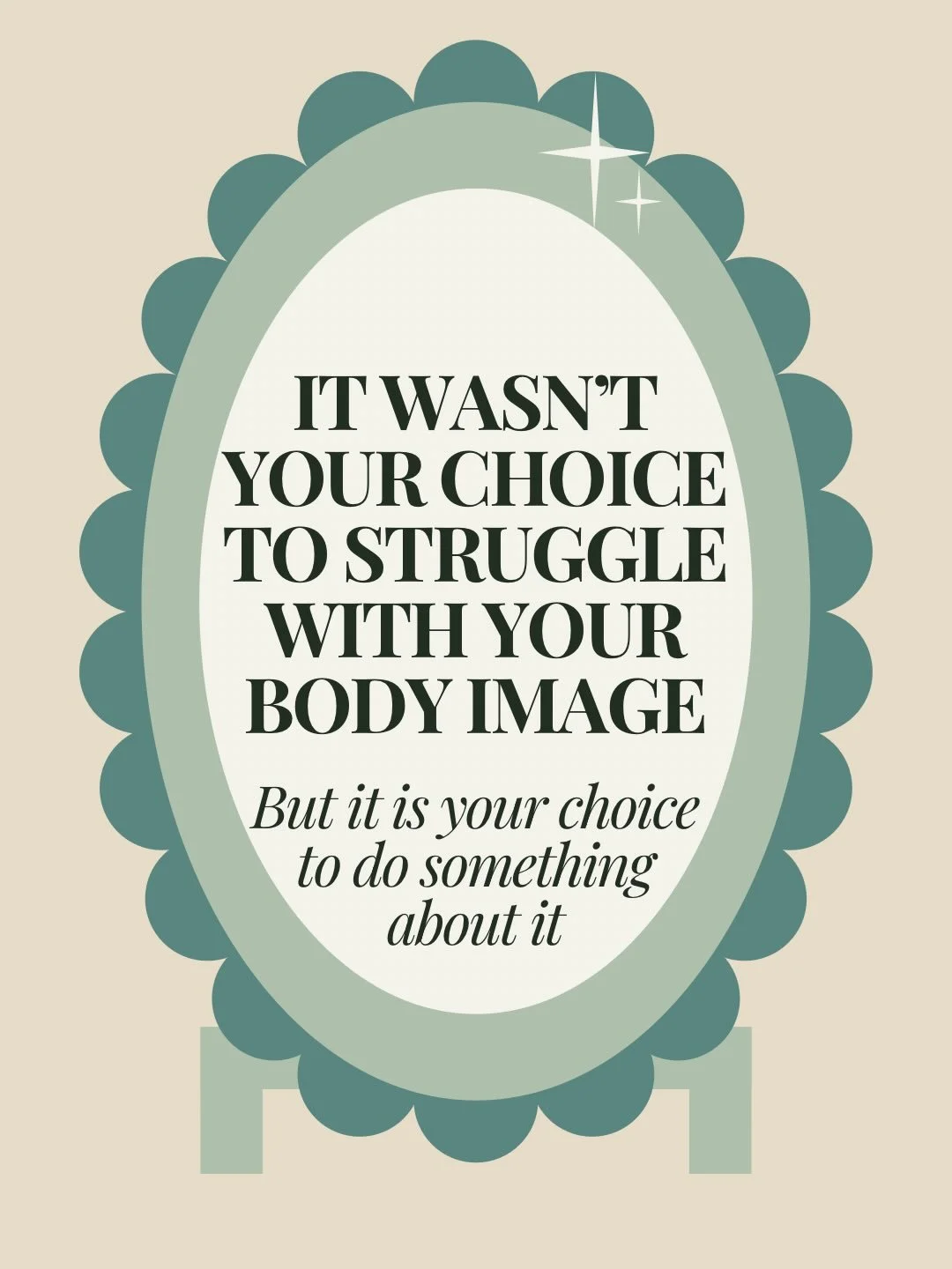 You didn&rsquo;t choose to be in a world that taught you your body was a problem. But improving your relationship with your body, that part is yours to choose.

Triggers will happen but understanding these and making a choice to move toward the direc