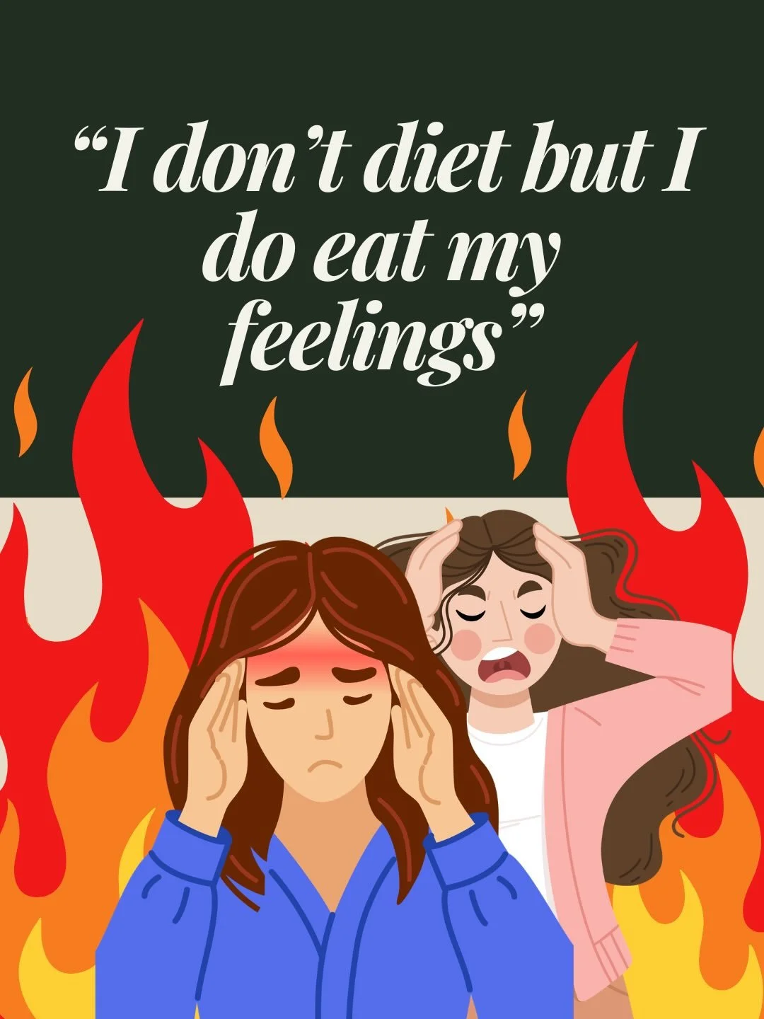 &ldquo;I don&rsquo;t diet, but I do eat my feelings&rdquo; if that landed, you&rsquo;re not alone.

Turning to food when something feels too much is one of the most human responses there is. 

The question isn&rsquo;t &ldquo;why do I do this?&rdquo; 