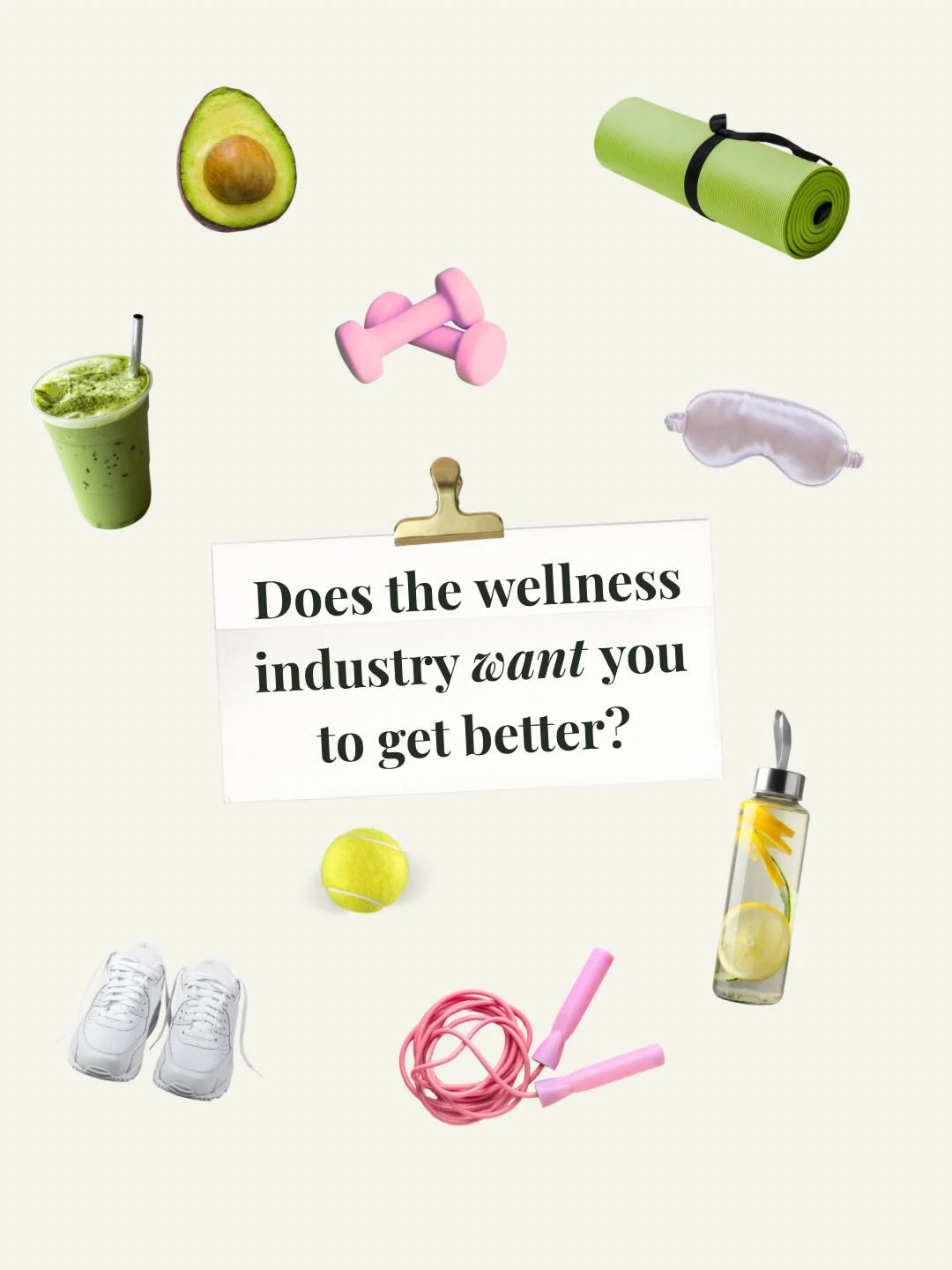 The wellness industry is not a neutral bystander in the increasing prevalence of eating disorders. 

The wellness industry preys upon insecurities and reinforces these to ensure repeat customers. Meanwhile, whilst this industry is profiting, you&rsqu