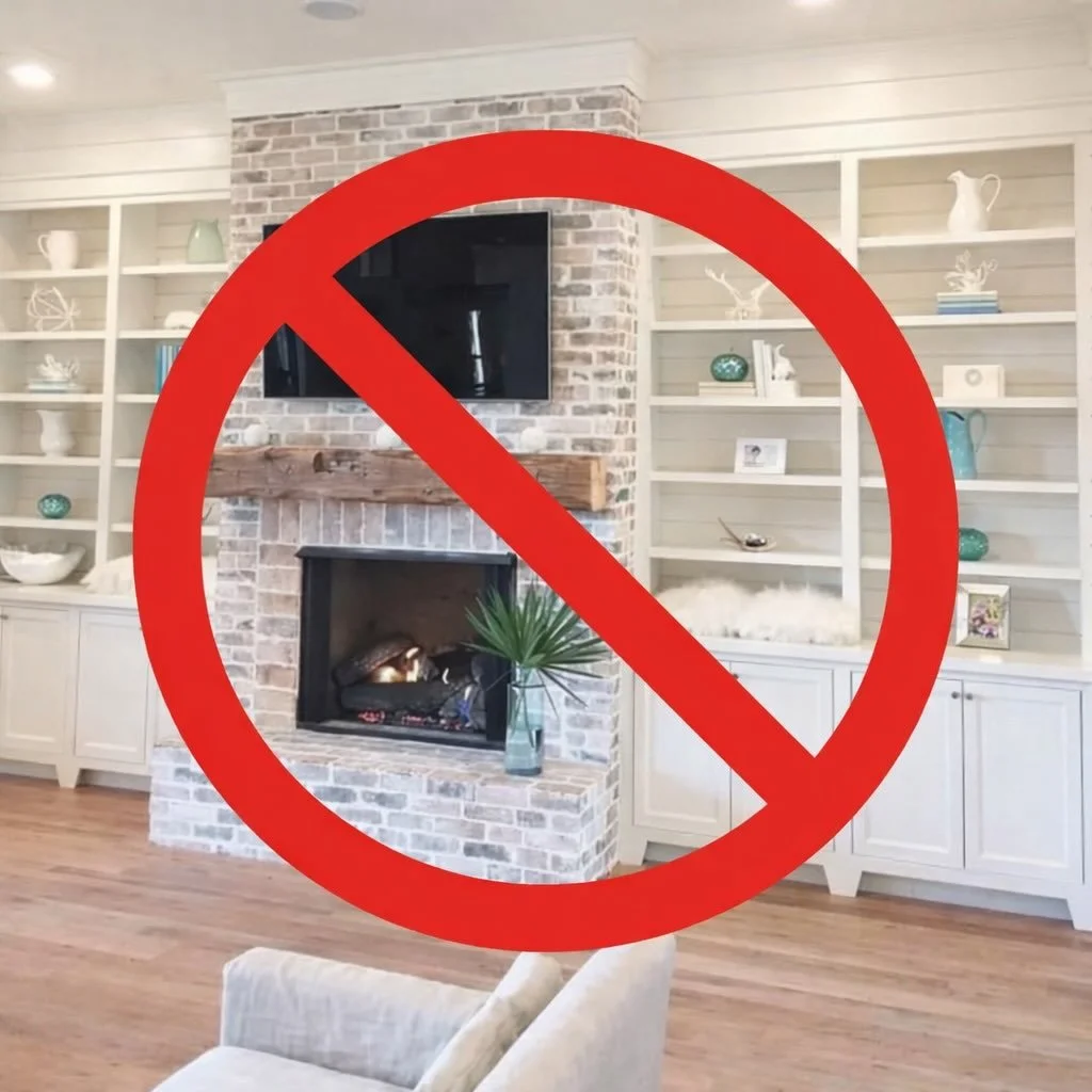 For years, TVs mounted above fireplaces were labeled &ldquo;aesthetic.&rdquo;
But let&rsquo;s be honest &mdash; they were never beautiful&hellip; just convenient.

Somewhere along the way, living rooms became designed around screens instead of style.