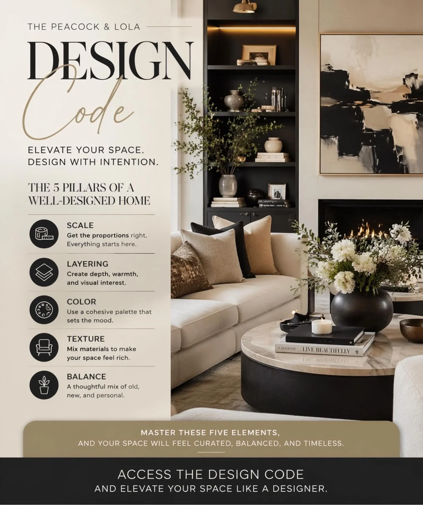 Most homes don&rsquo;t need more things&hellip;
they need more intention.

Because one wrong choice can throw off an entire room&mdash;and most people don&rsquo;t even realize what it is.

This is the exact process I use to take a space from
&ldquo;a