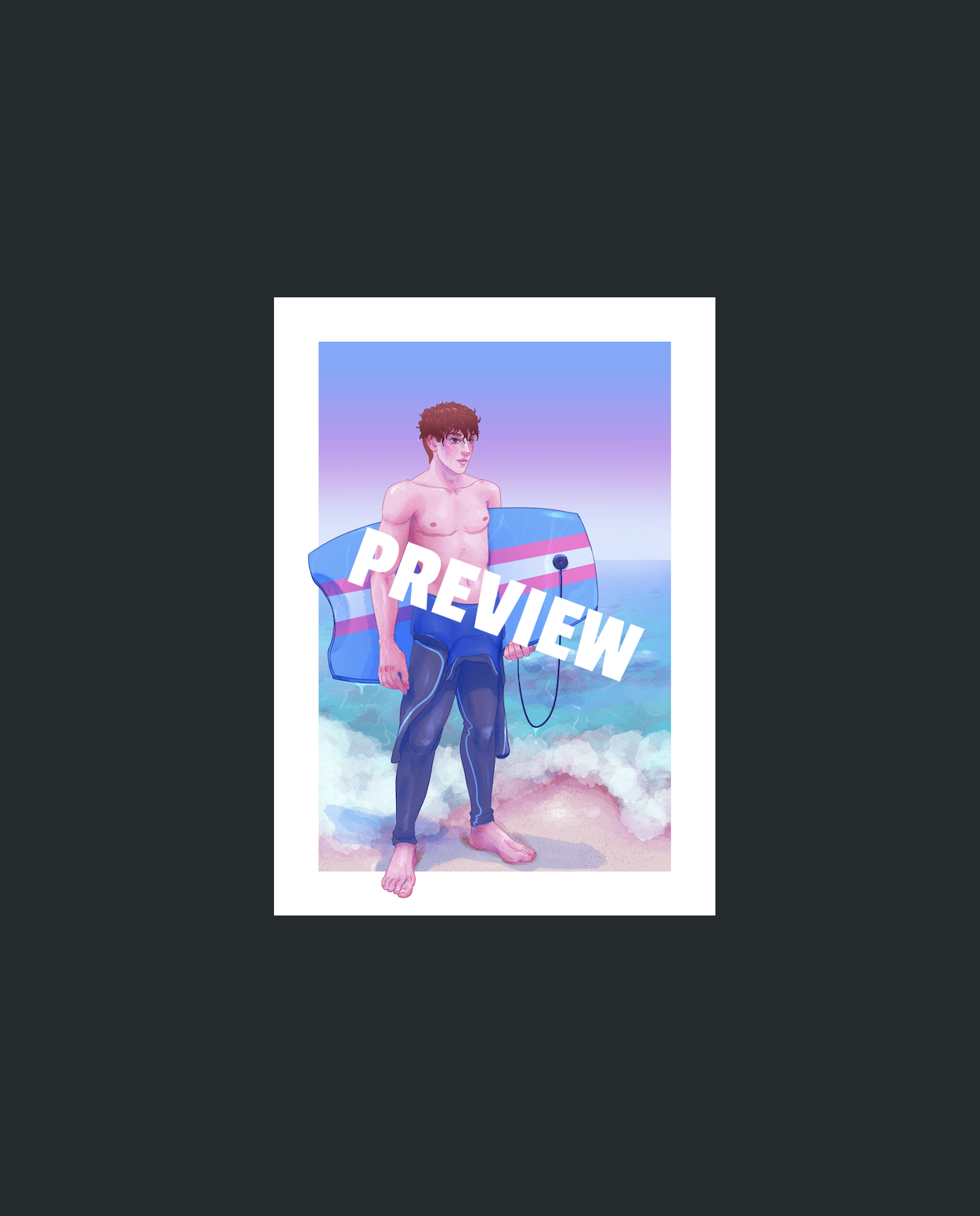 Theo, Subtle Trans Pride Art - Digital Art Print Download