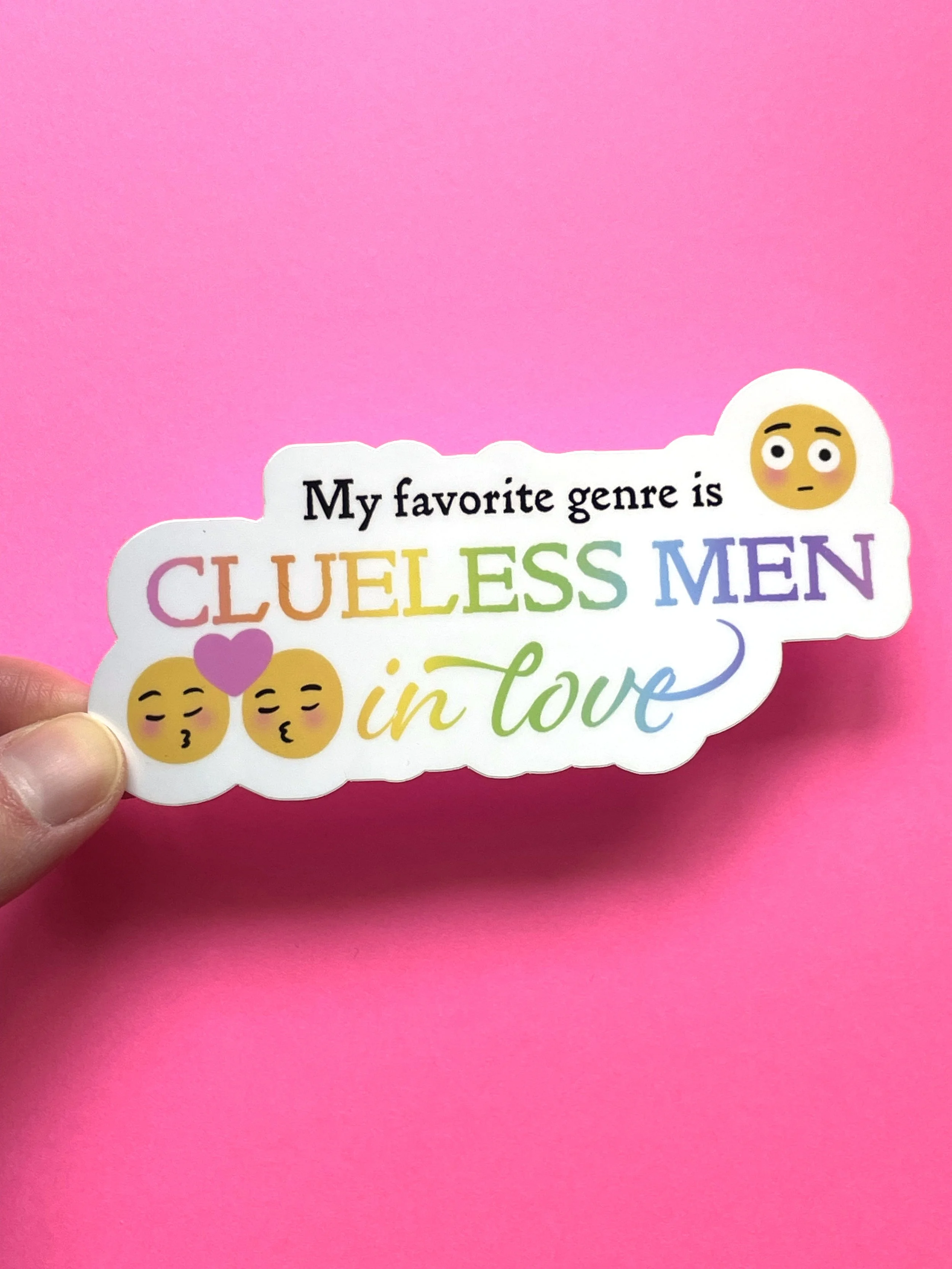 "Clueless Men in Love" Sticker - Waterproof Stickers