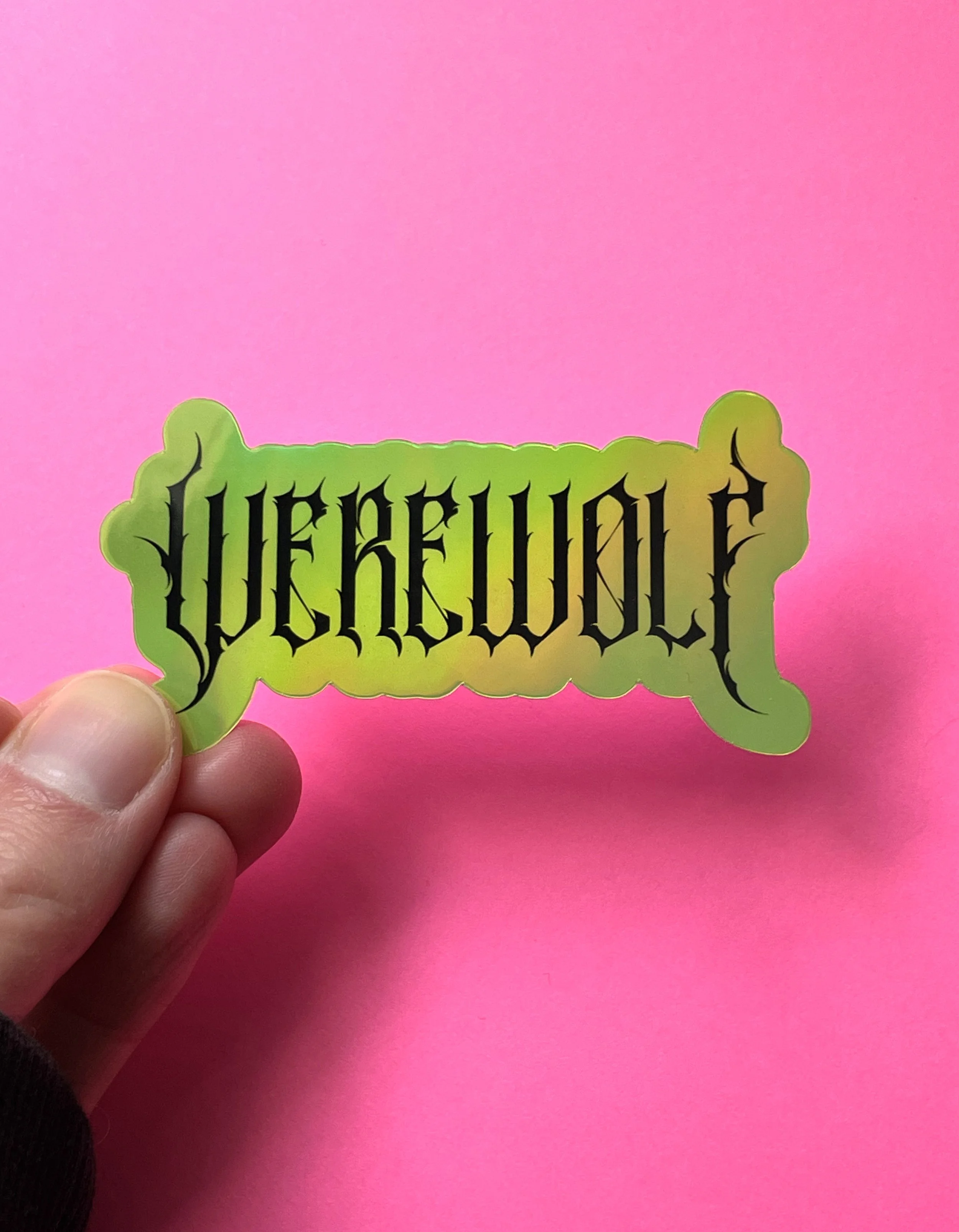 Werewolf Sticker - Holographic Waterproof Stickers