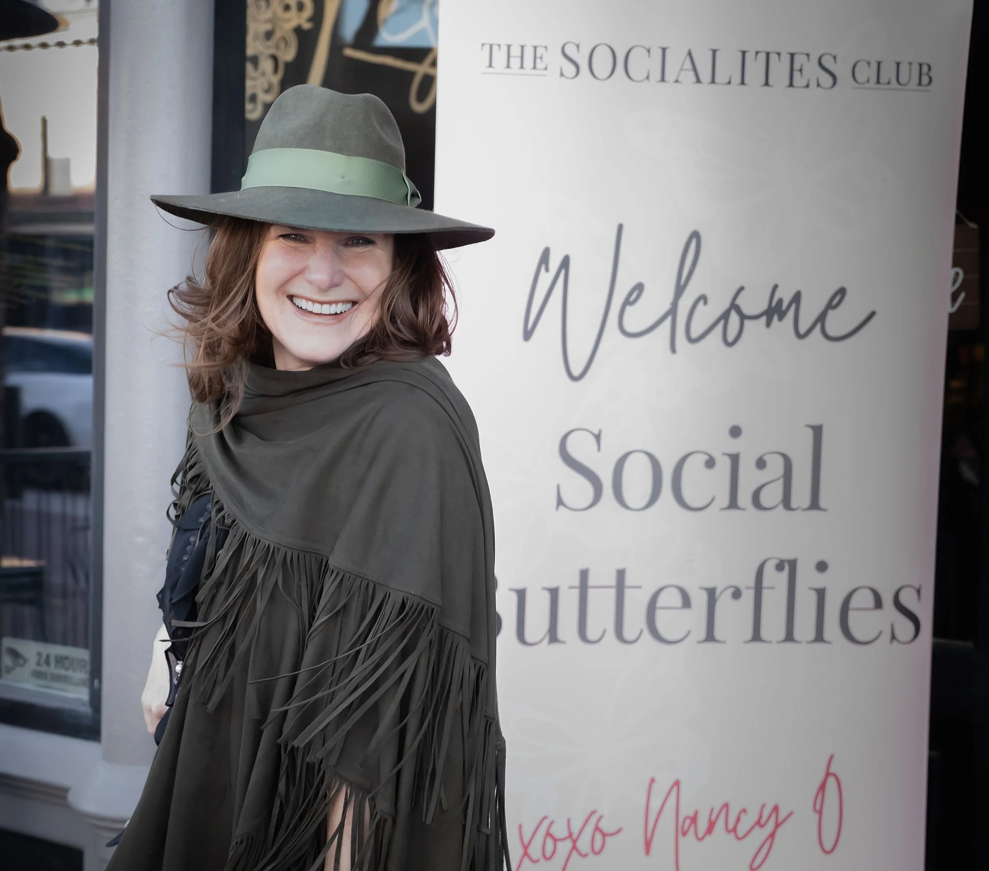 VIP Red Carpet guests enjoying Brim to Barrel a Fashion Experience by Moss Custom Hat Bar - perfect for winery events and brand activations.