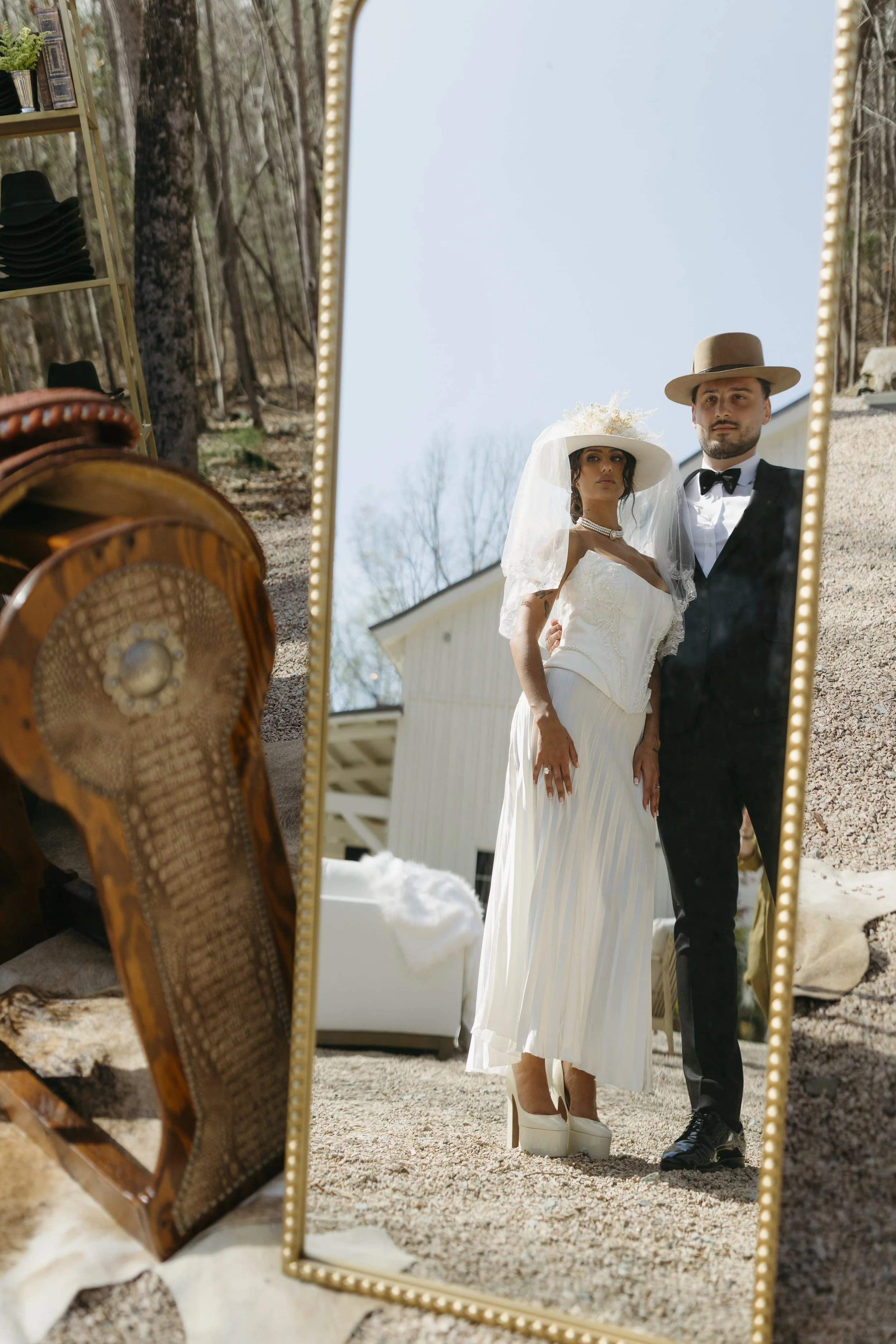 custom hat bar, custom wedding favor