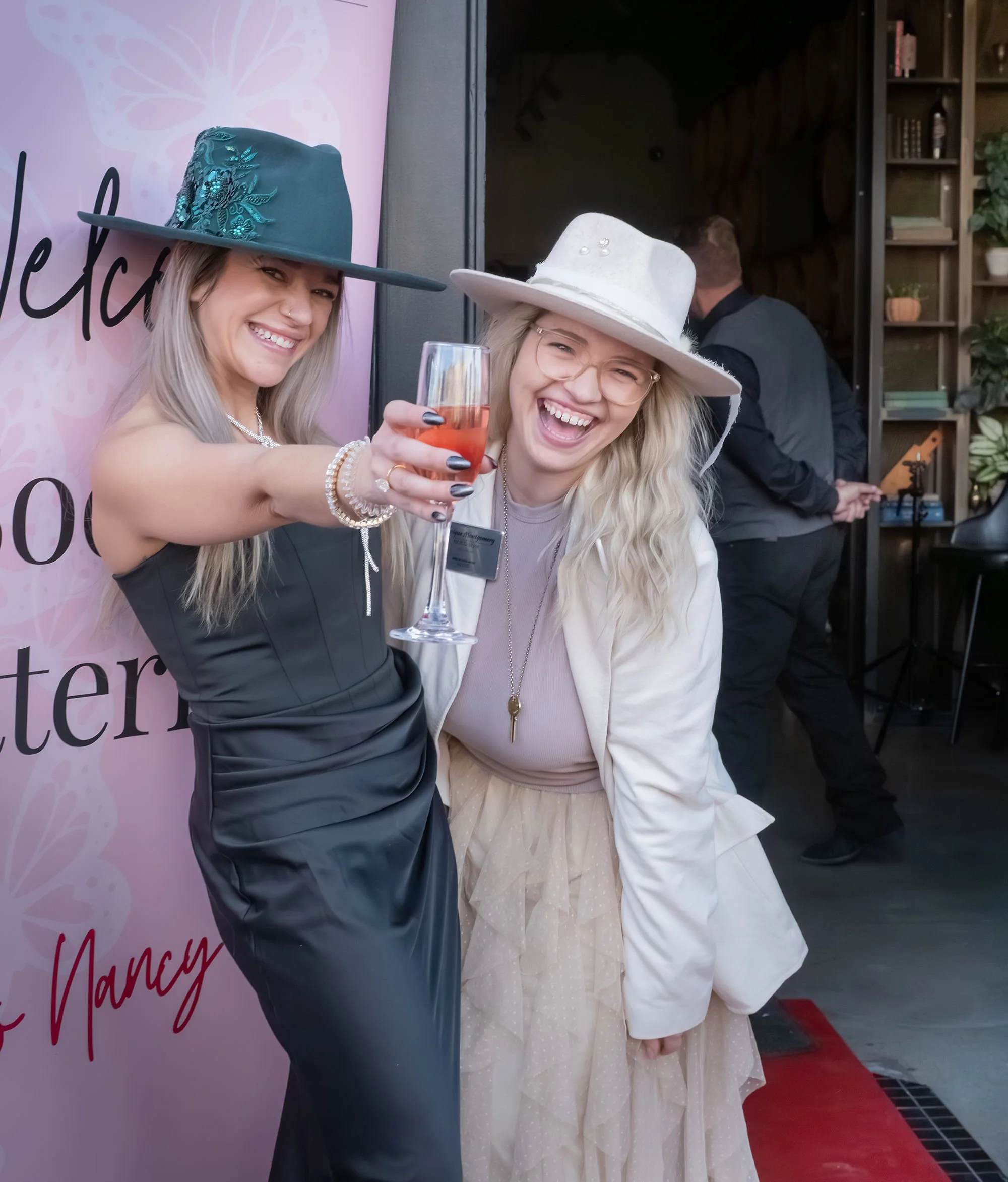 Western luxury fashion meets experiential design at Brim to Barrel with curated hat styling and branding.