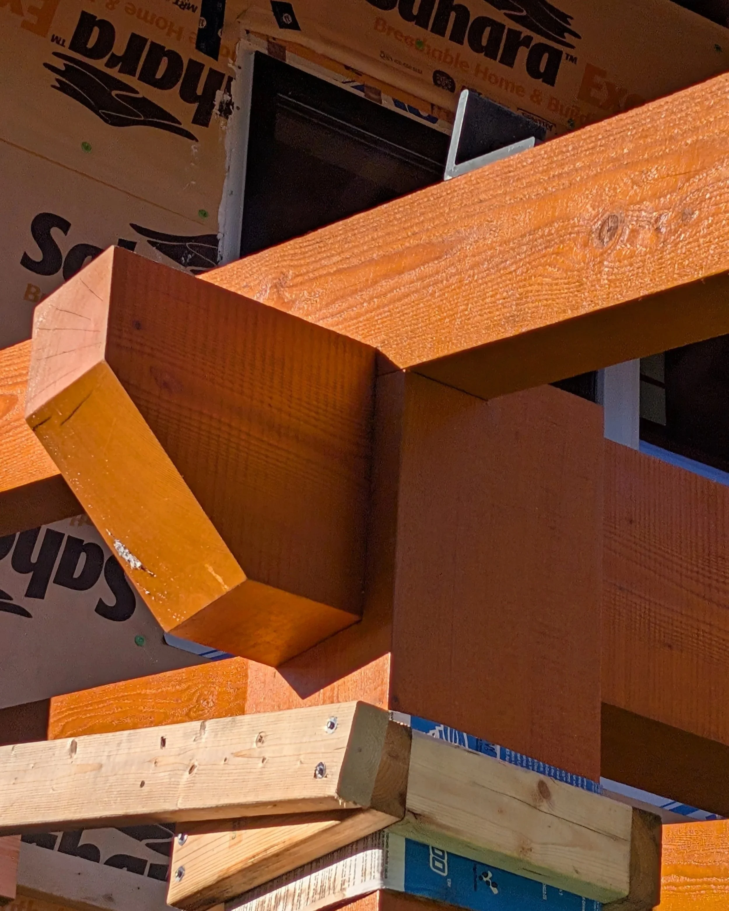 Timber Frame Detail, Fanny Bay