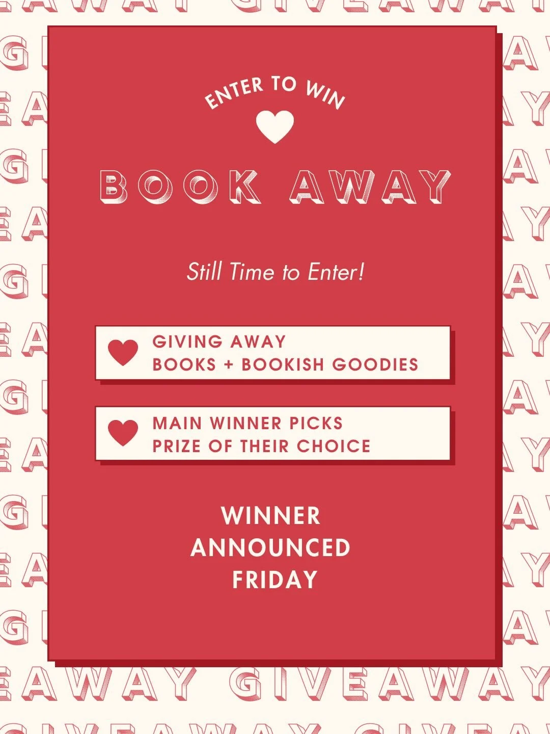 Still time to enter! #bookaway #goodreads #vohsverse 

This is the last bookaway before launch! May the odds be ever in your favor 🫶🙌🍀