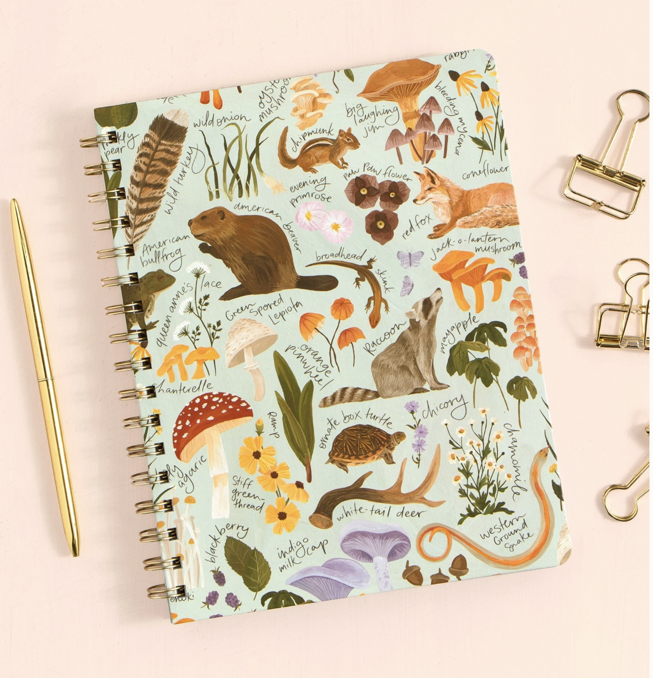 Flora and Fauna Spiral Notebook
