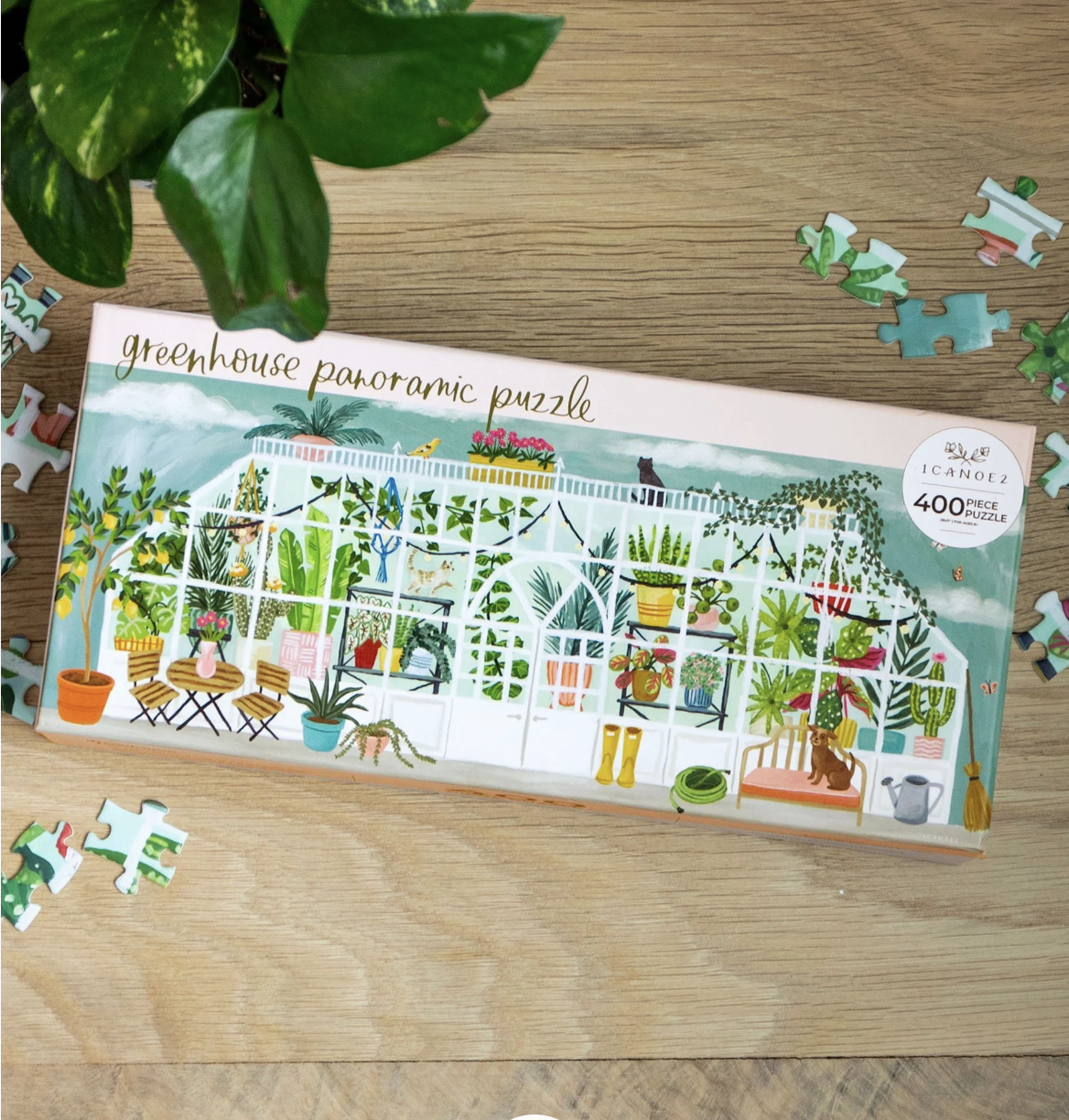 Greenhouse Panoramic - 400 Piece Jigsaw Puzzle