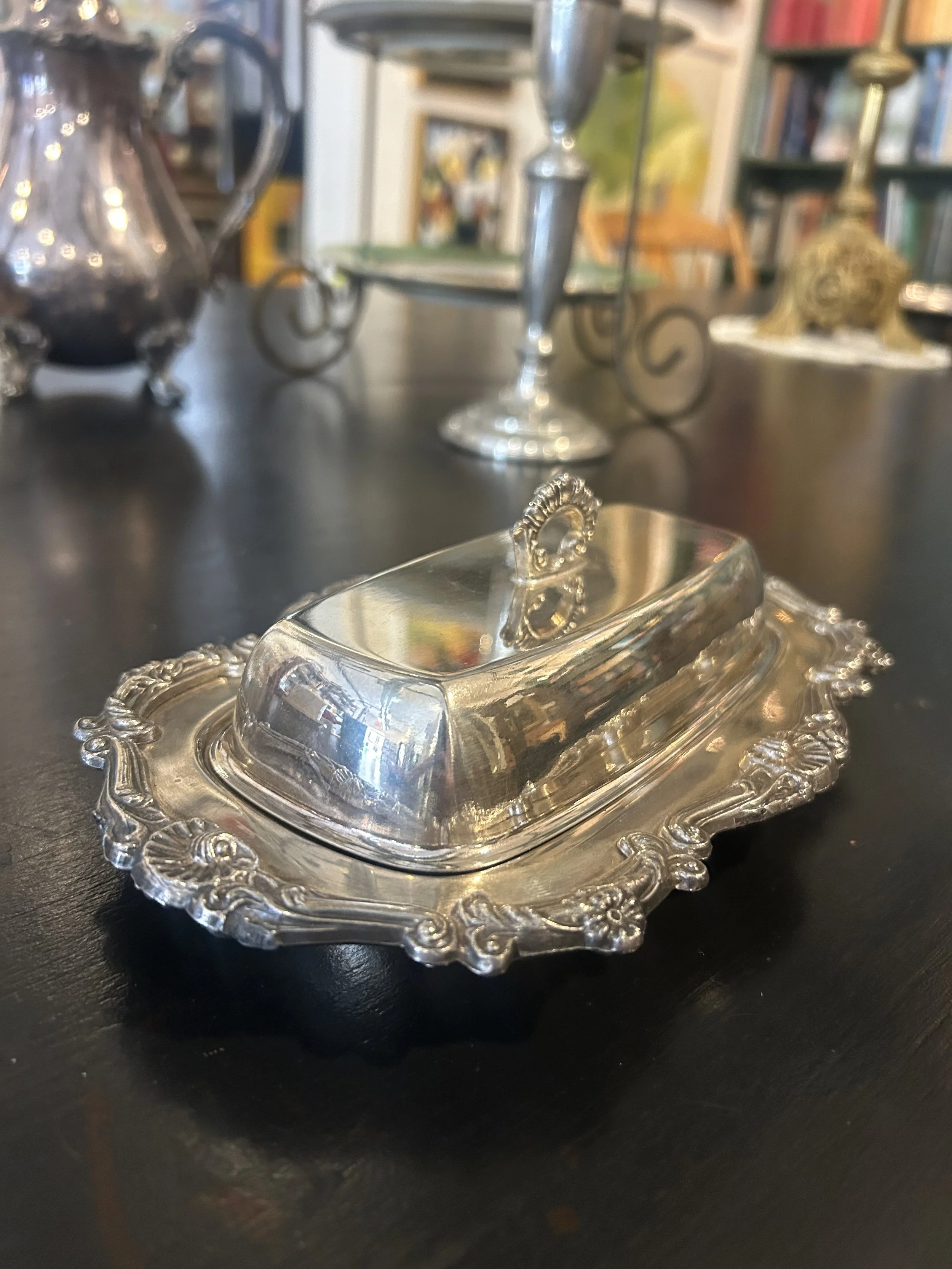 Silver Plated Butter Dish