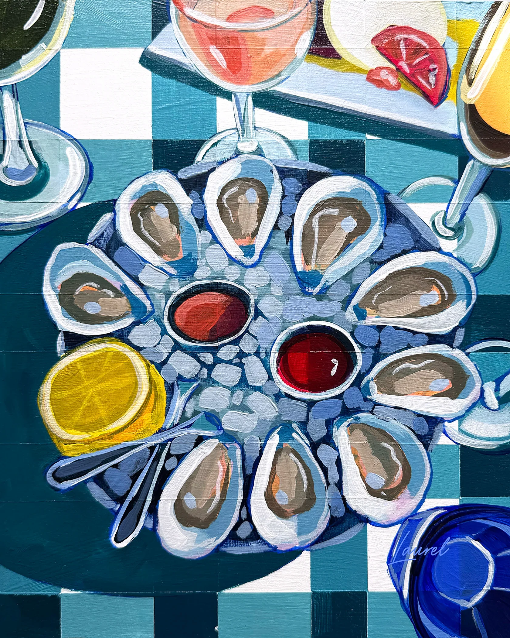 Gingham Brix and Brine by Laurel Greenfield Art