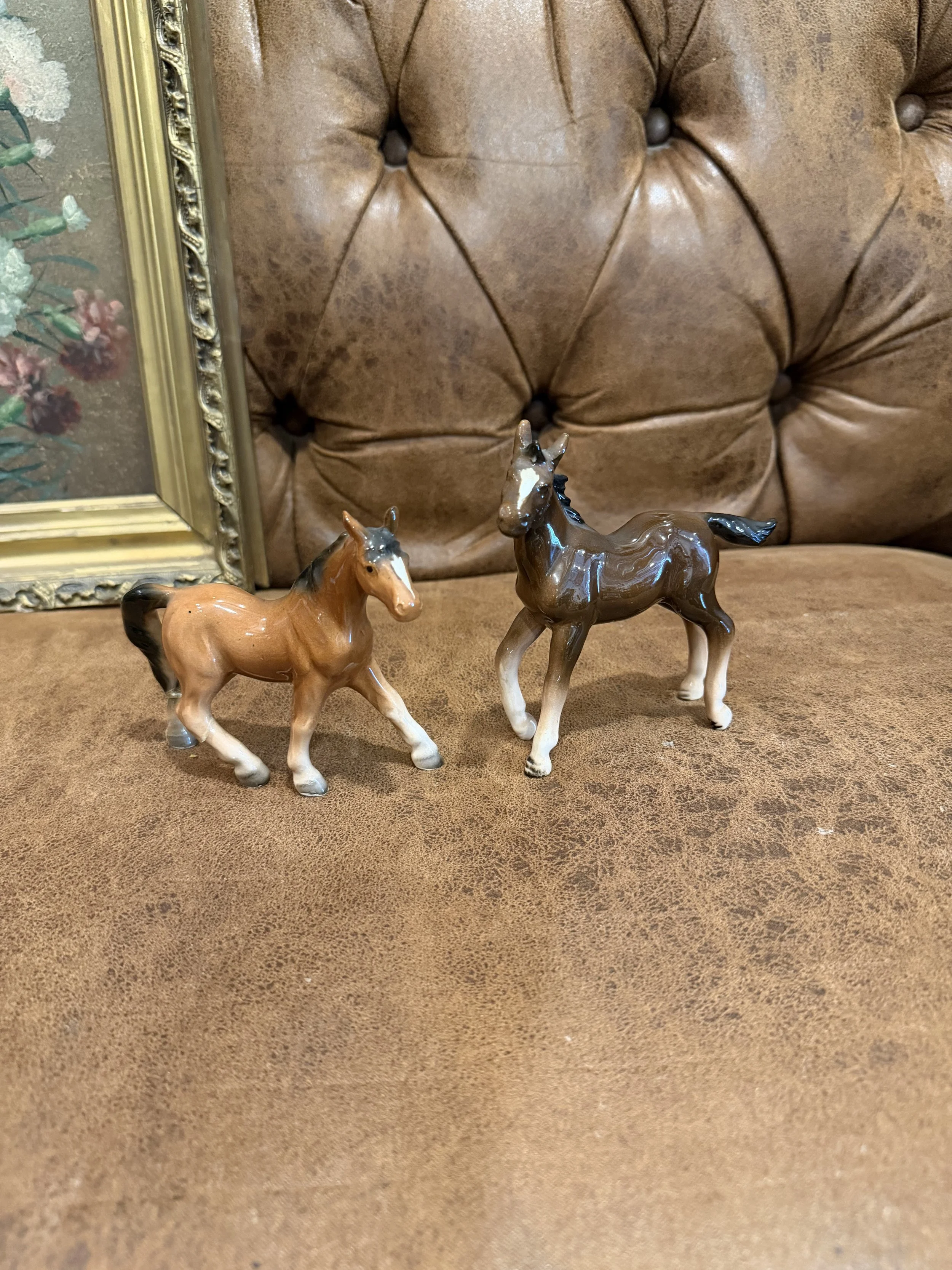 Set of Porcelain Horse Figurines