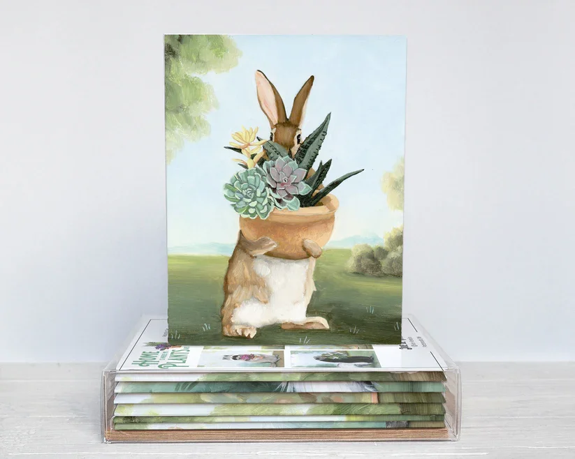 Houseplant Box Card Set of (6 Notecards)