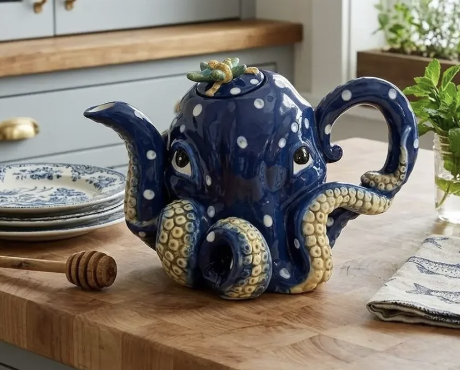 Octopus Teapot	by Blue Sky