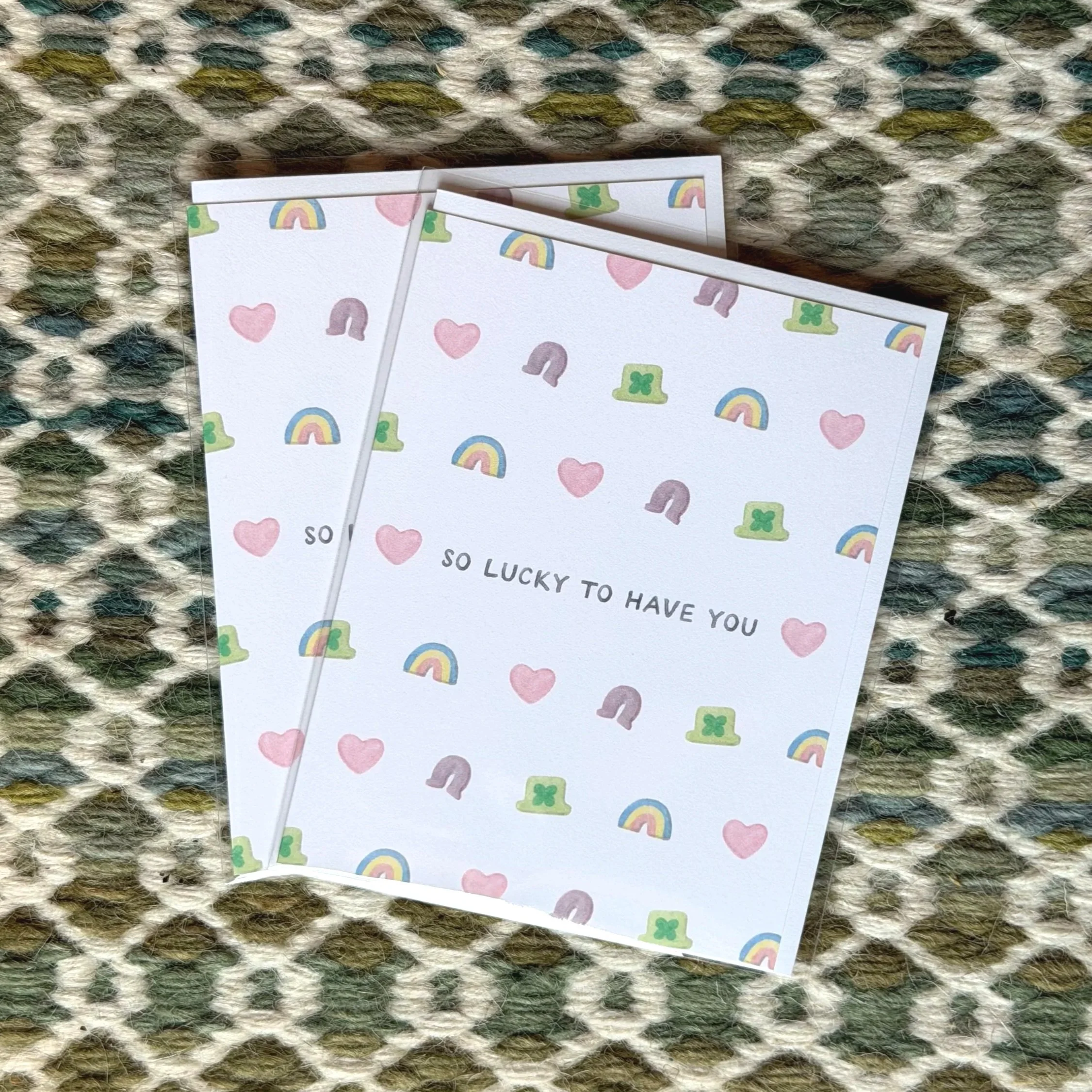 "So Lucky To Have You" Greeting Card