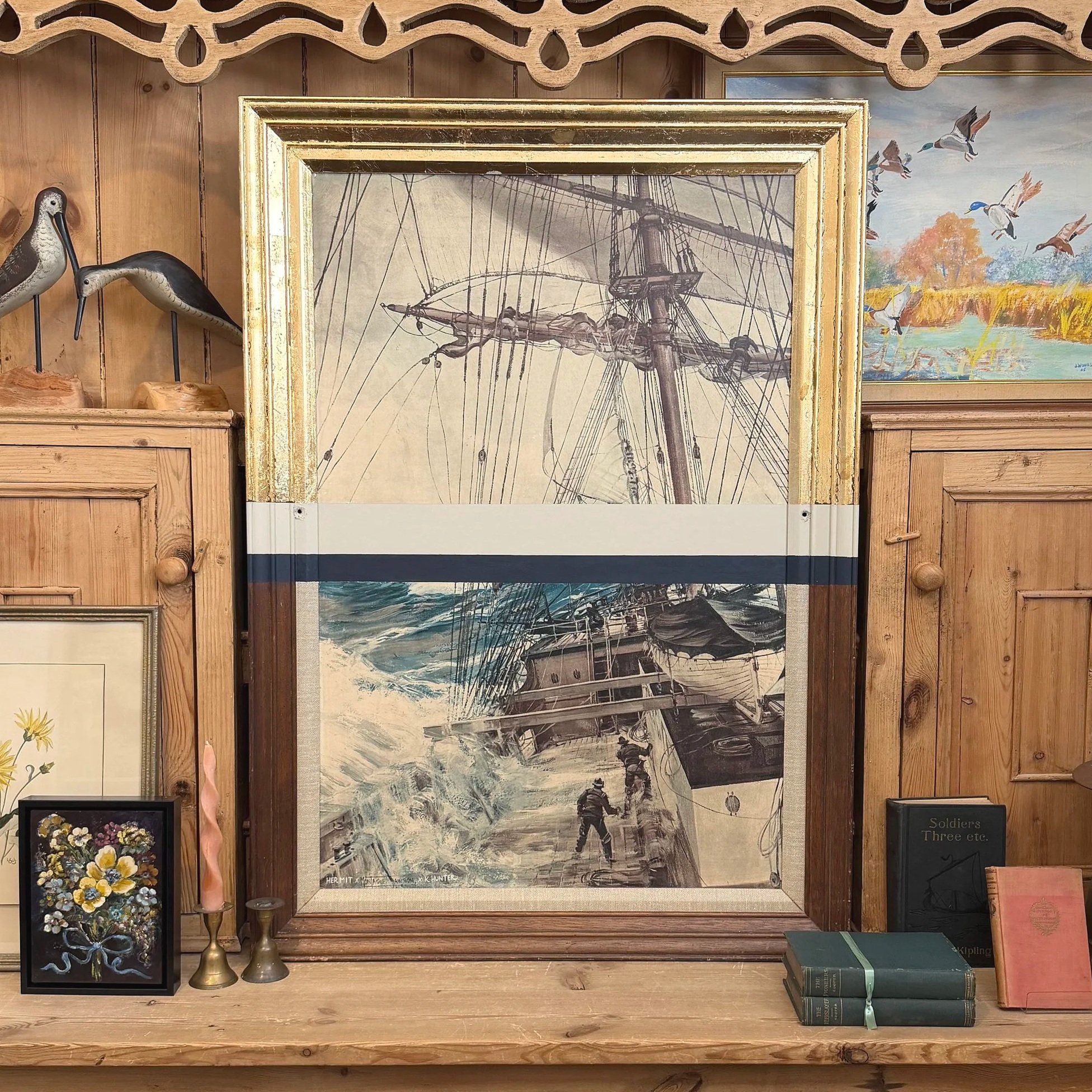 Out at Sea - The Hermit × Montague Dawson × K. Hunter