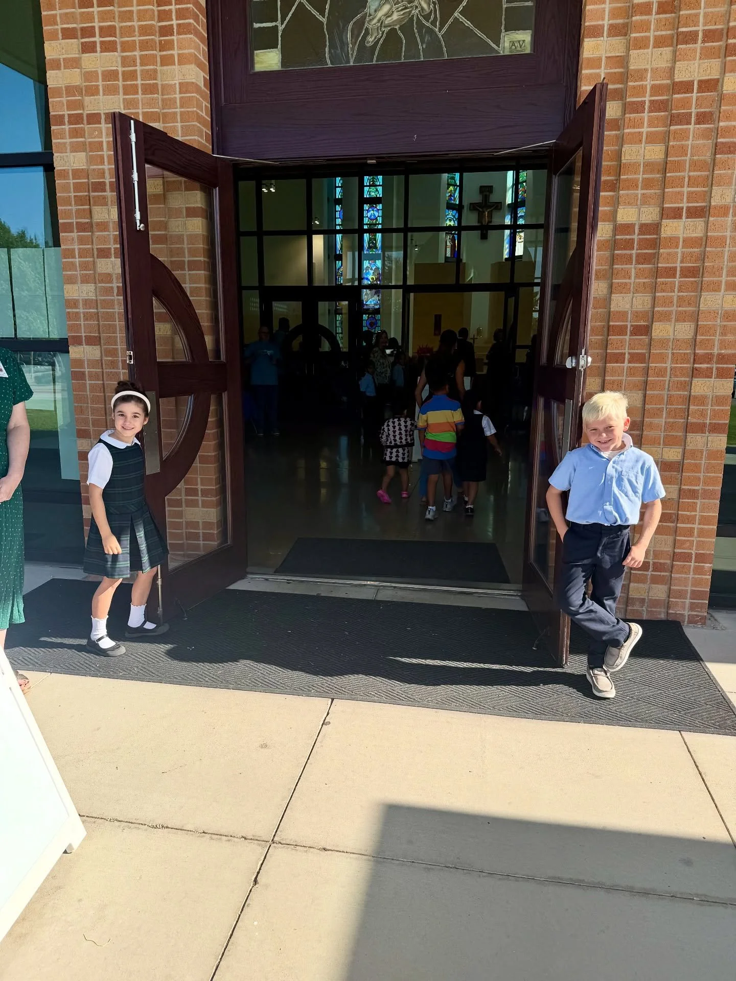 What a Sunday! 💙 Our Knights gathered for School Mass and filled the church with faith, joy, and community spirit.  #SJCSKnights #FaithInAction