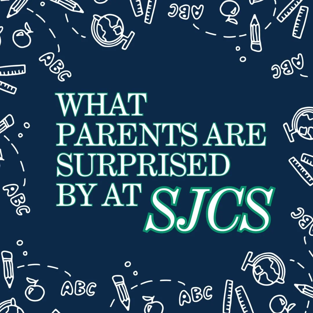 What Parents Are Often Surprised By at SJCS

It&rsquo;s not always what they expect&hellip; in the best way 🤍

✨ How quickly their child feels known
✨ The confidence kids develop
✨ The sense of belonging (for students and parents)
✨ The balance of a