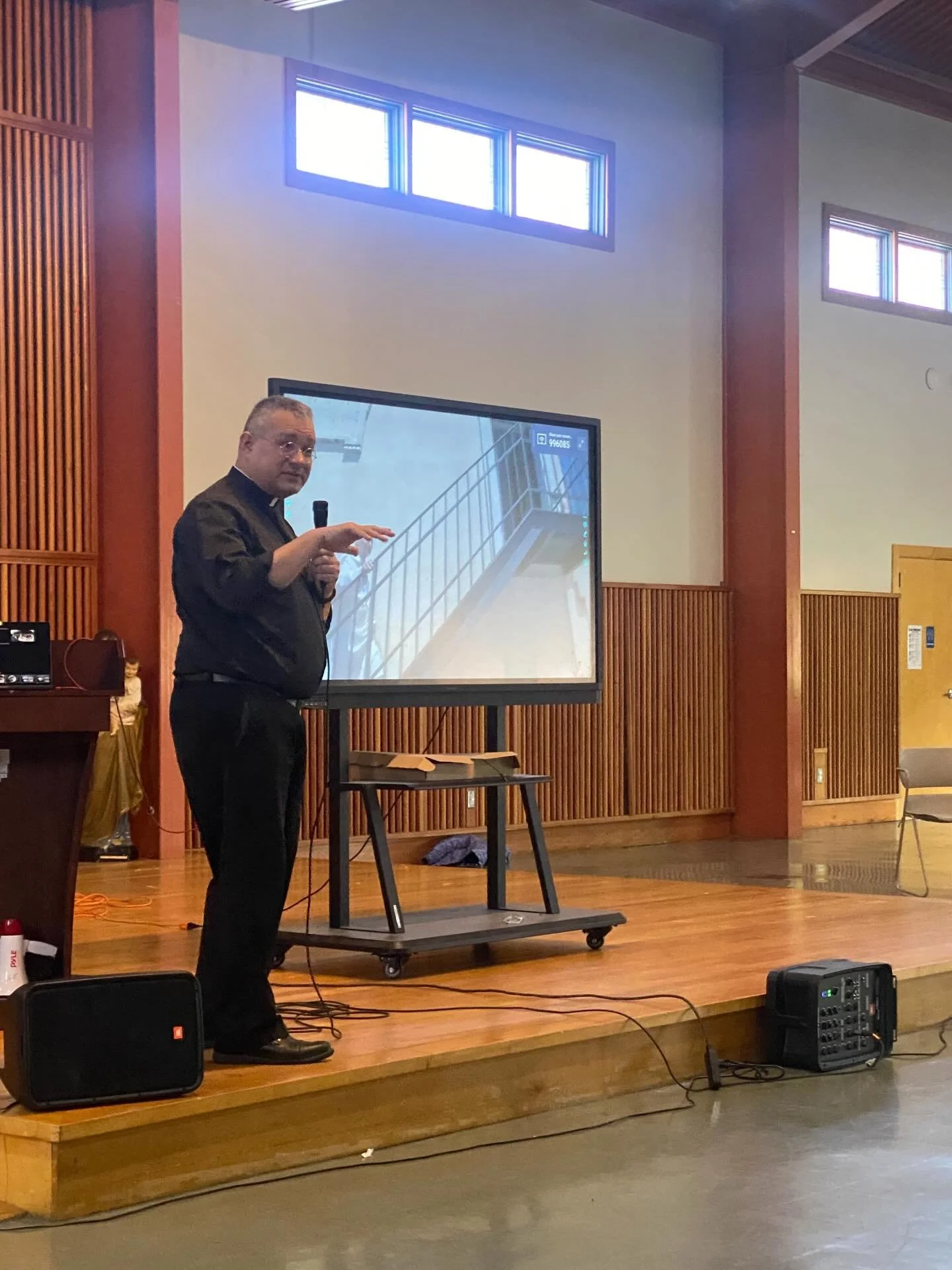 We were honored to welcome Rev. David A. Brown, S.J. to St. Joseph Catholic School this last week.

Fr. Brown, an astronomer with the Vatican Observatory, spent Thursday afternoon with our middle school students and homeschool families, sharing his w