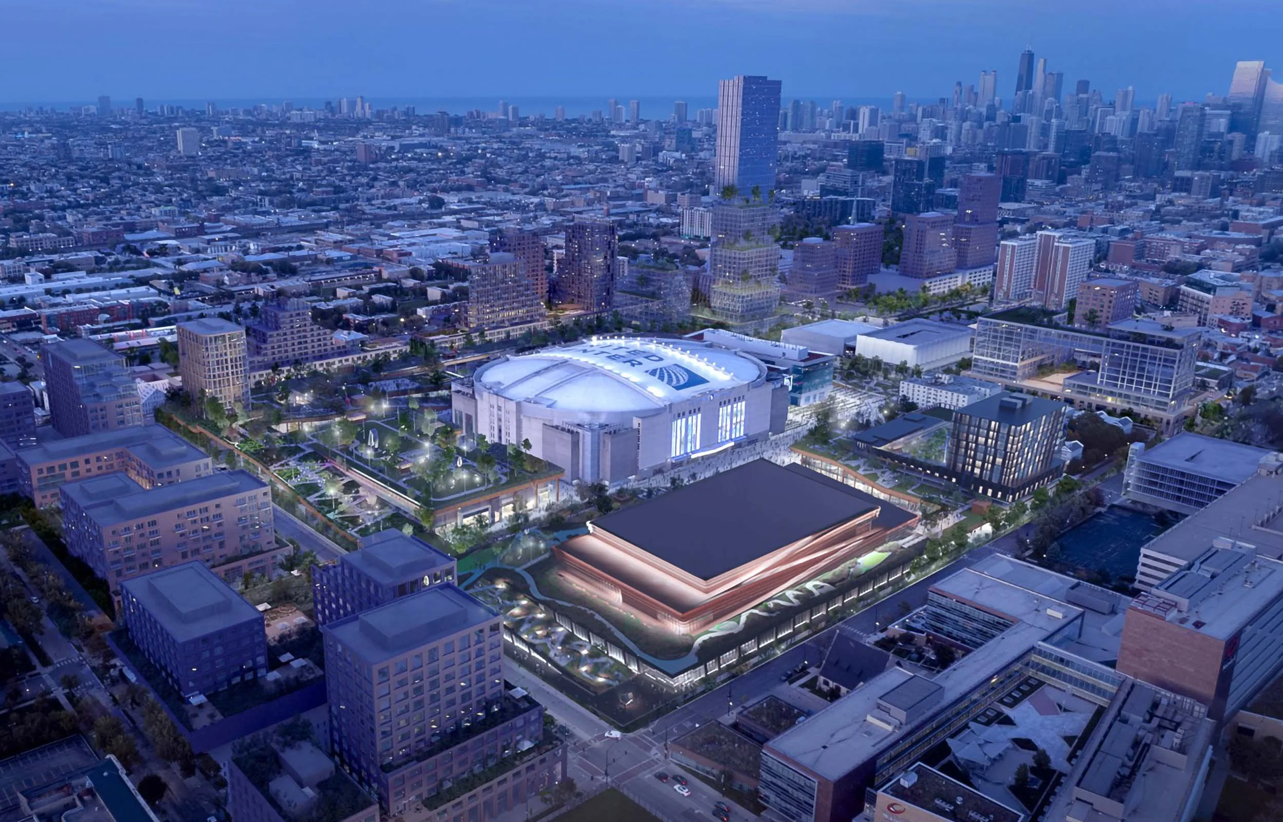 The-1901-Project-United-Center-RIOS-Chicago-West-Side-Aerial-Evening-Activation-2.jpg