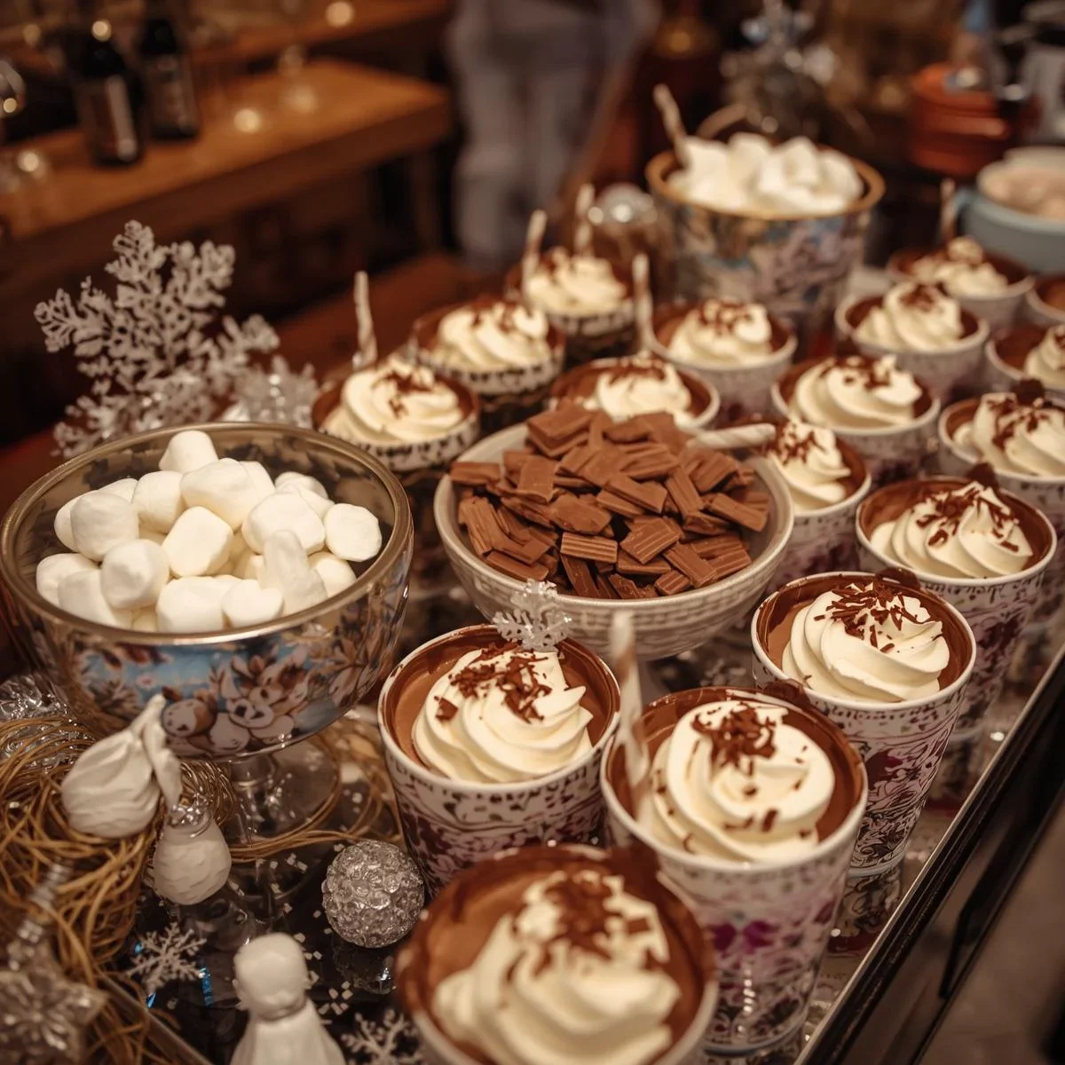 quinceanera hot cocoa bar