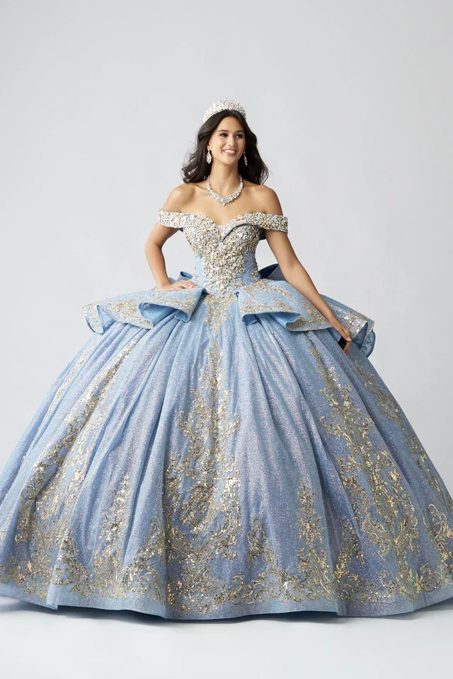 Sparkling Ice blue quince gown