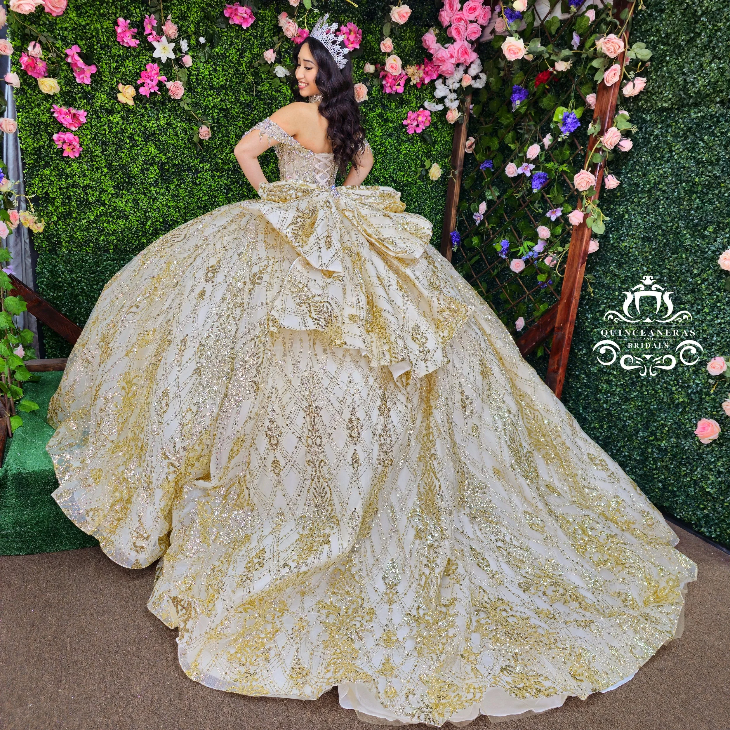 Gold XV dress