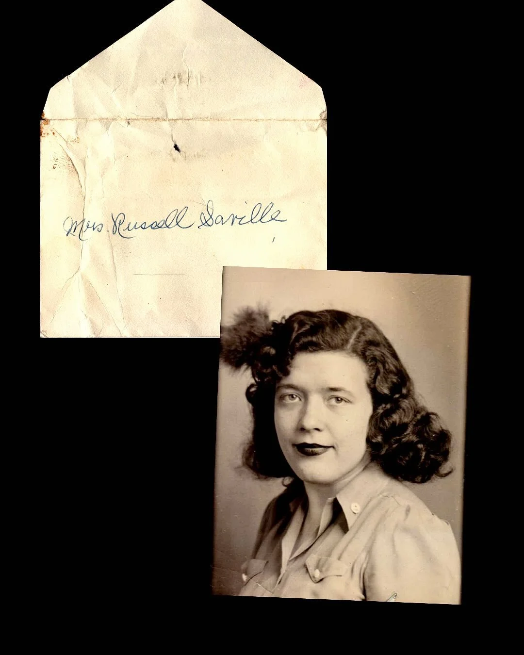 Found this mini-portrait in a giant bin at @veteranauctionsllc and when I got home, realized that there was a tintype tucked behind the frame with a lock of hair in the envelope (very post-mortem-esque, so hopefully I didn&rsquo;t just invite a spiri