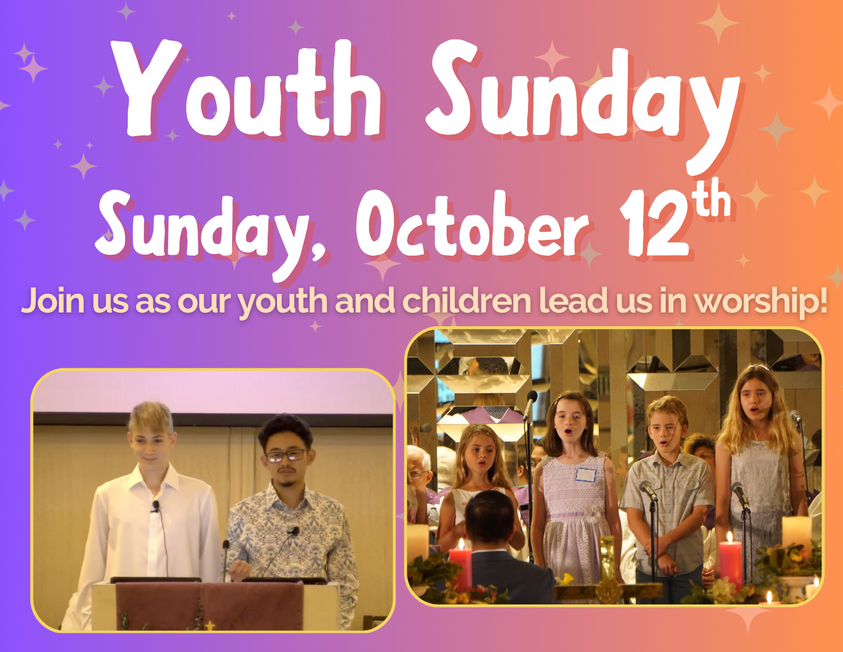 Youth Sunday – Sunday Worship Service