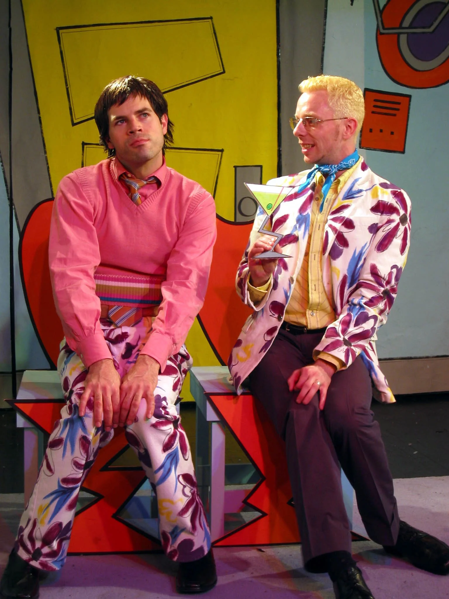 With Jerry Marsini in Theatre Askew's "Bald Diva!," David Koteles's hilarious adaptation of Ionesco's "Bald Soprano." Jerry and I were the Mr. and Mrs. Smith characters. Director: Jason Jacobs