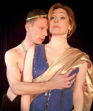 With Bianca Leigh in "I, Claudius Live," Theatre Askew's six-part serial adaptation of the classic 1970s BBC television program. I played her great-grandson, Caligula