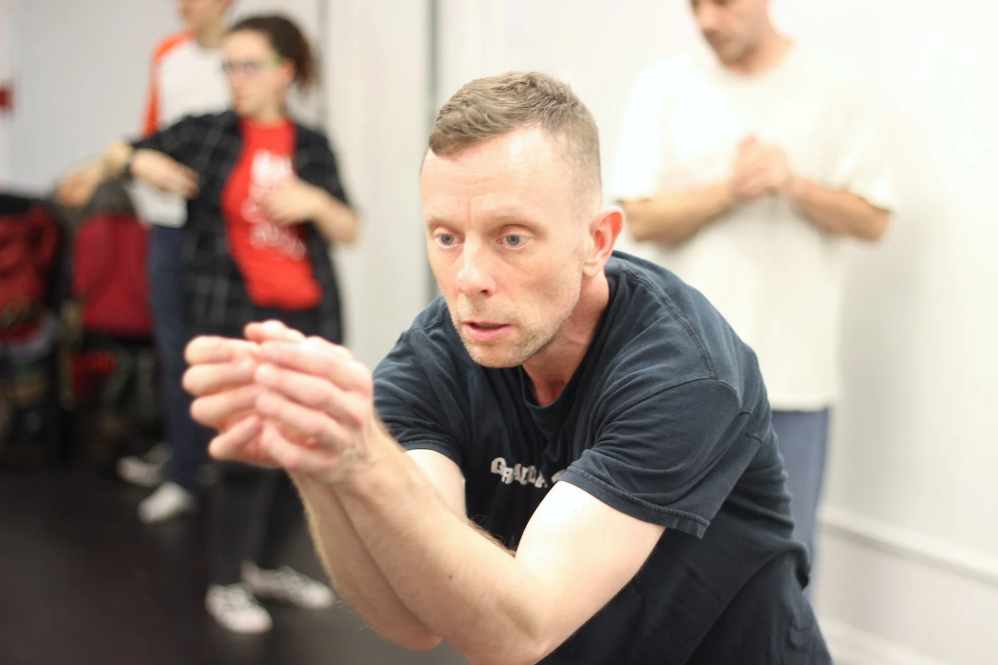 In a rare Kari Margolis Method workshop at Hunter College. I first trained with Kari in Minneapolis in 2001.