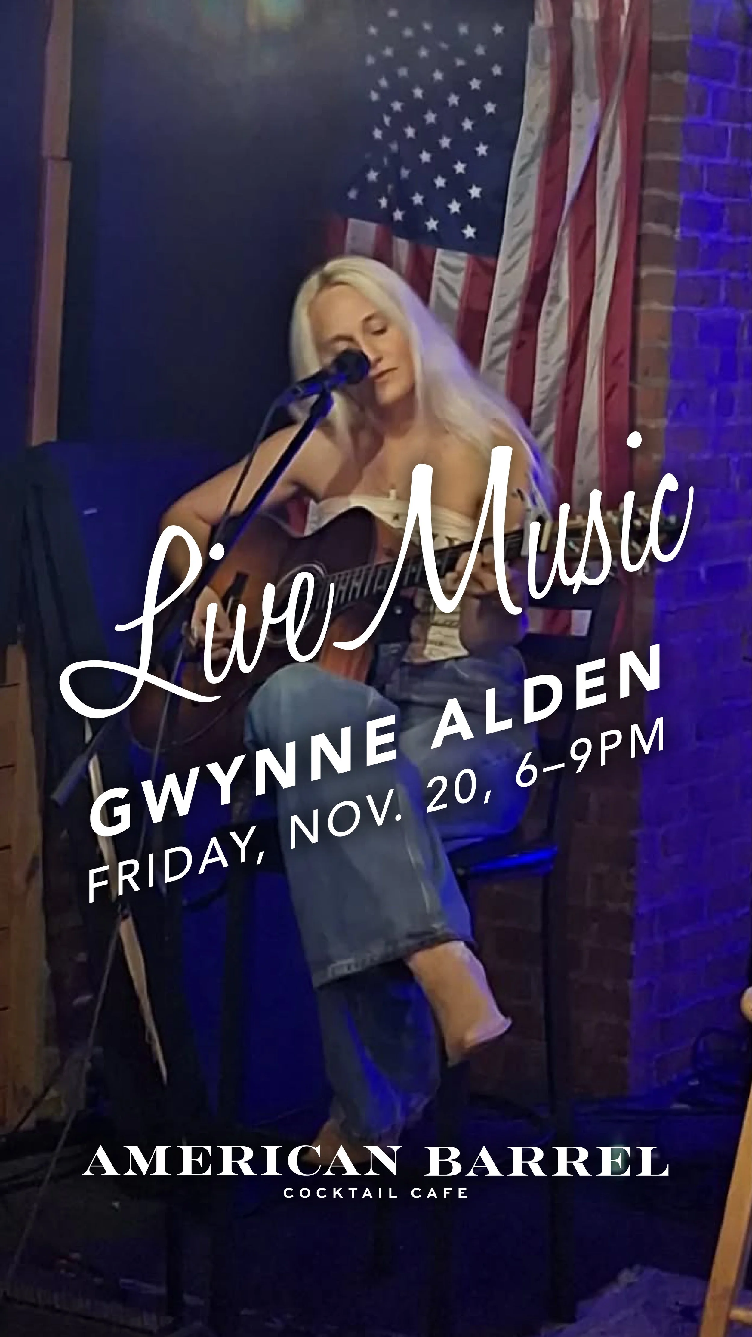LIVE MUSIC: Gwynne Alden